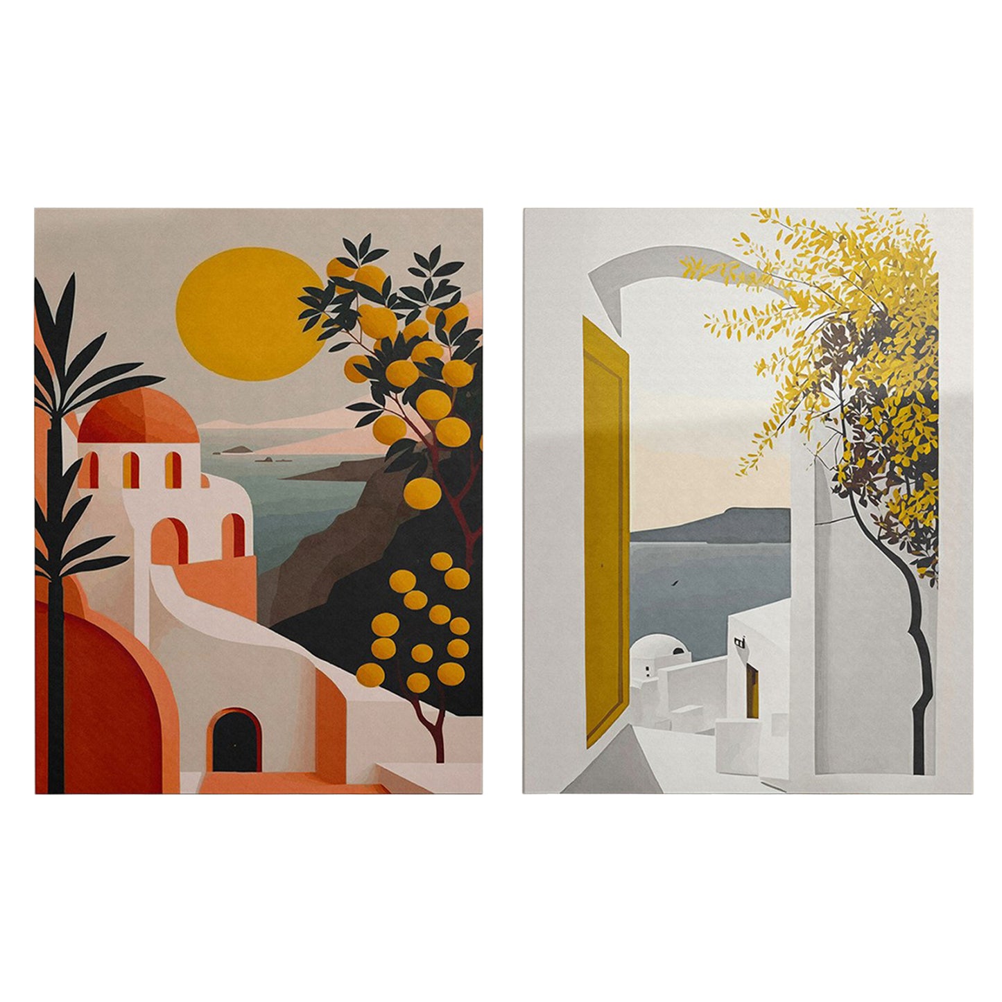 WALL PAINTING 2PCS FB94838 PRINTED CANVAS 50x3(thickness)x70Hcm.(x2)