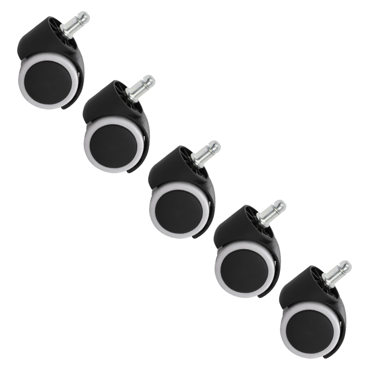Spare Part Of Coasters Set 5pieces From Office Chair Hm1093.01, ΗΜ1053, ΗΜ1054, ΗΜ1057