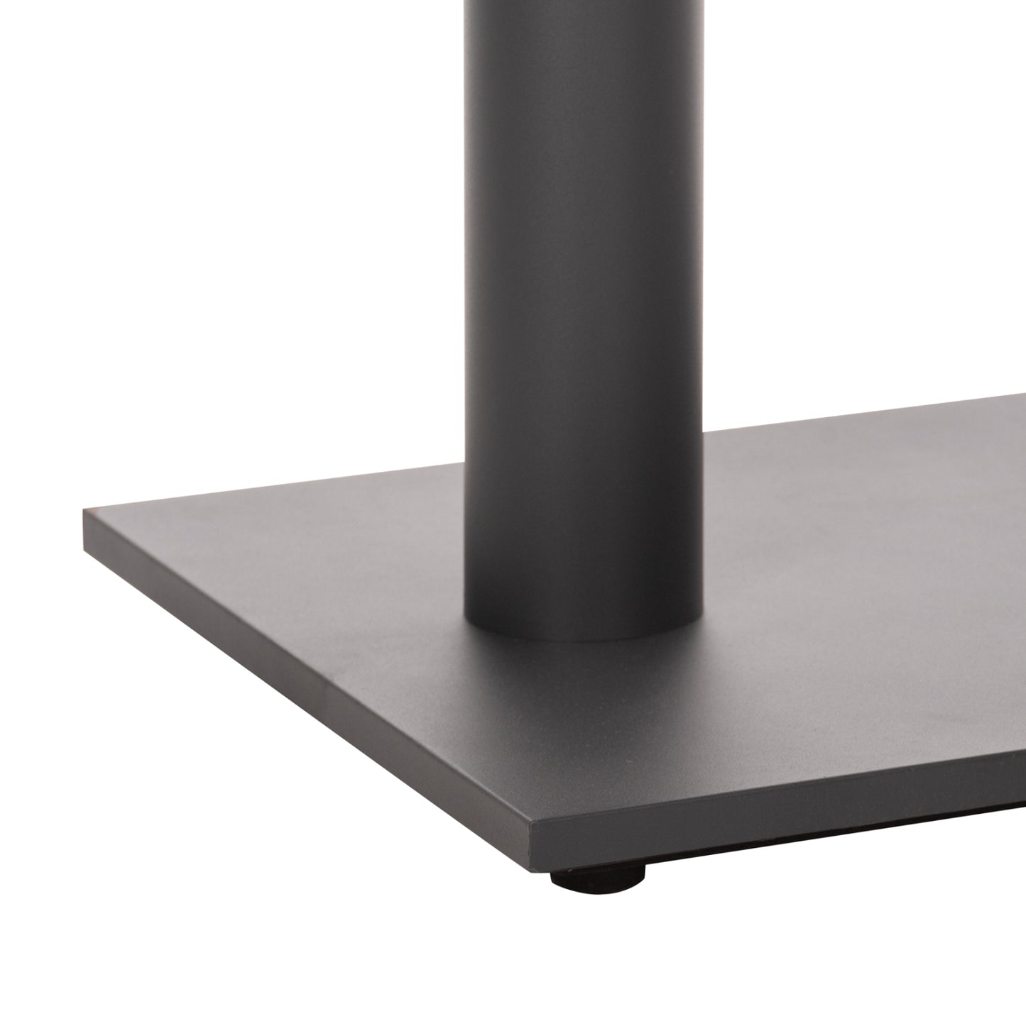 Bar Table Base Hm478.20 Medium Height Matte Grey Metal 2-pillar 40Χ80Χ90hcm.