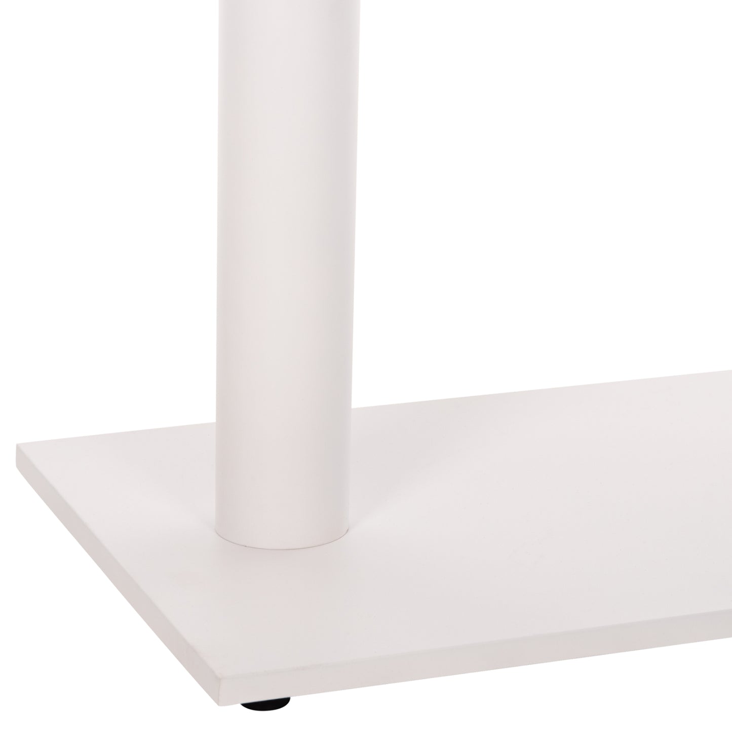 Bar Table Base Hm478.02 Medium Height Matte White Metal 2-pillar 40Χ80Χ90hcm.