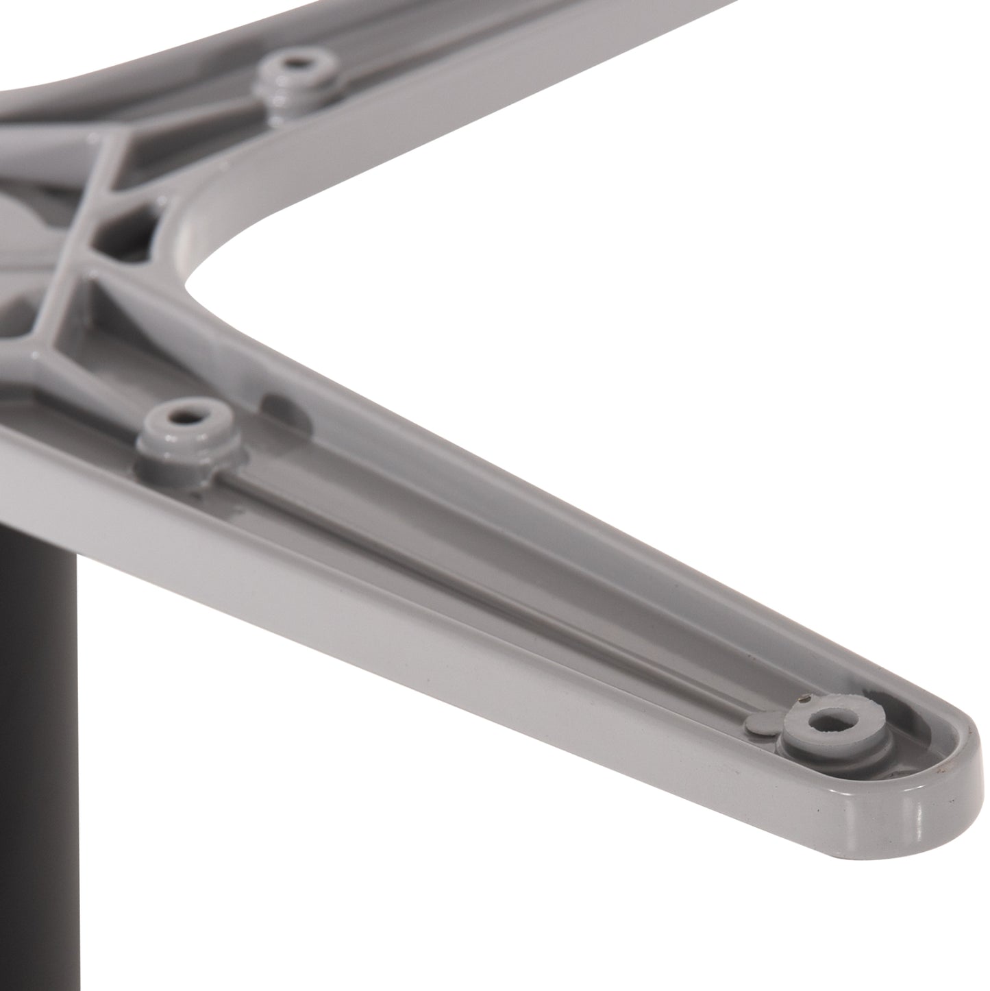 Base For Table Hm475.01 Aluminum Matte Black-46x46cm Cross 46Χ46Χ72hcm.