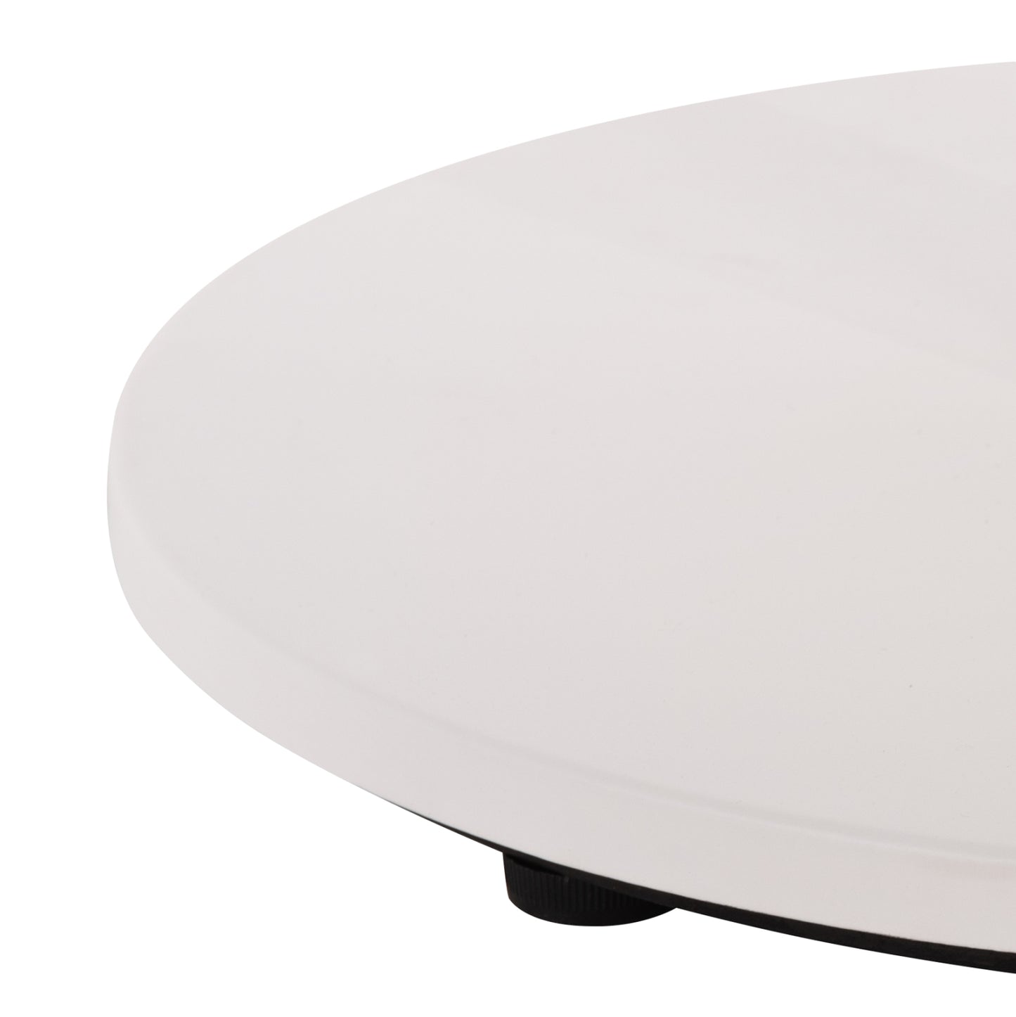 Table Base Aluminum Hm476.02 Round In Matte White 48x48cm Cross Φ45Χ72hcm.