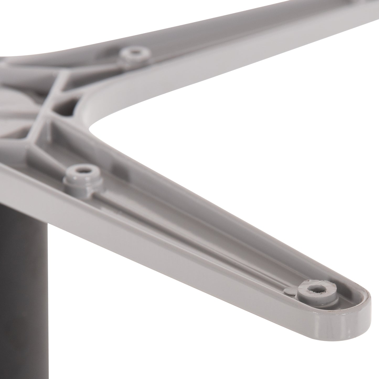 Table Base Aluminum Hm476.01 Round In Matte Black 48x48cm Cross Φ45Χ72hcm.