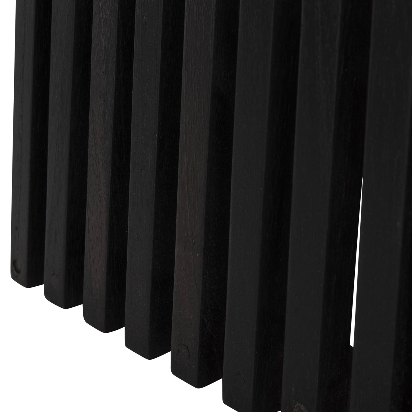 Indoor Bar Table Legs-base Med.height Square Frantz Hm9858.12 Mindi Wood In Black 40x40x90hcm.