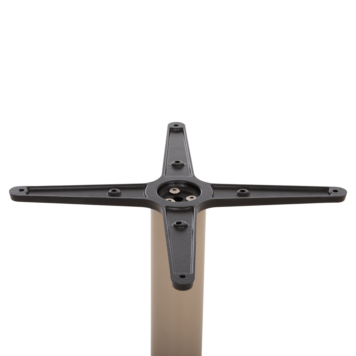Table Base Hm438.25 Metal In Cappuccino Matte-height Adjusters 46x46x72hcm.