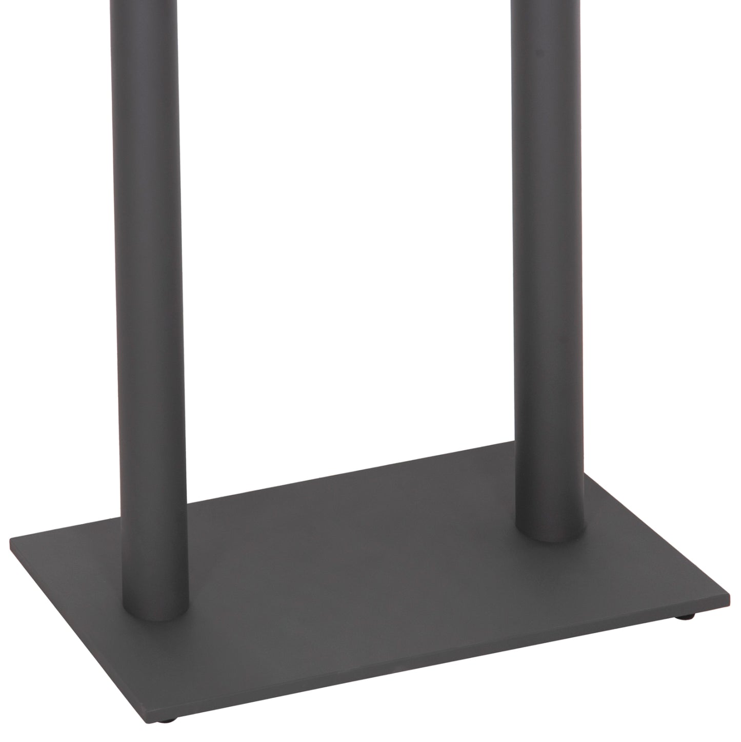 Base For Bar Table Hm480.20 Two Legs-metal In Grey Color 80x40x108hcm.