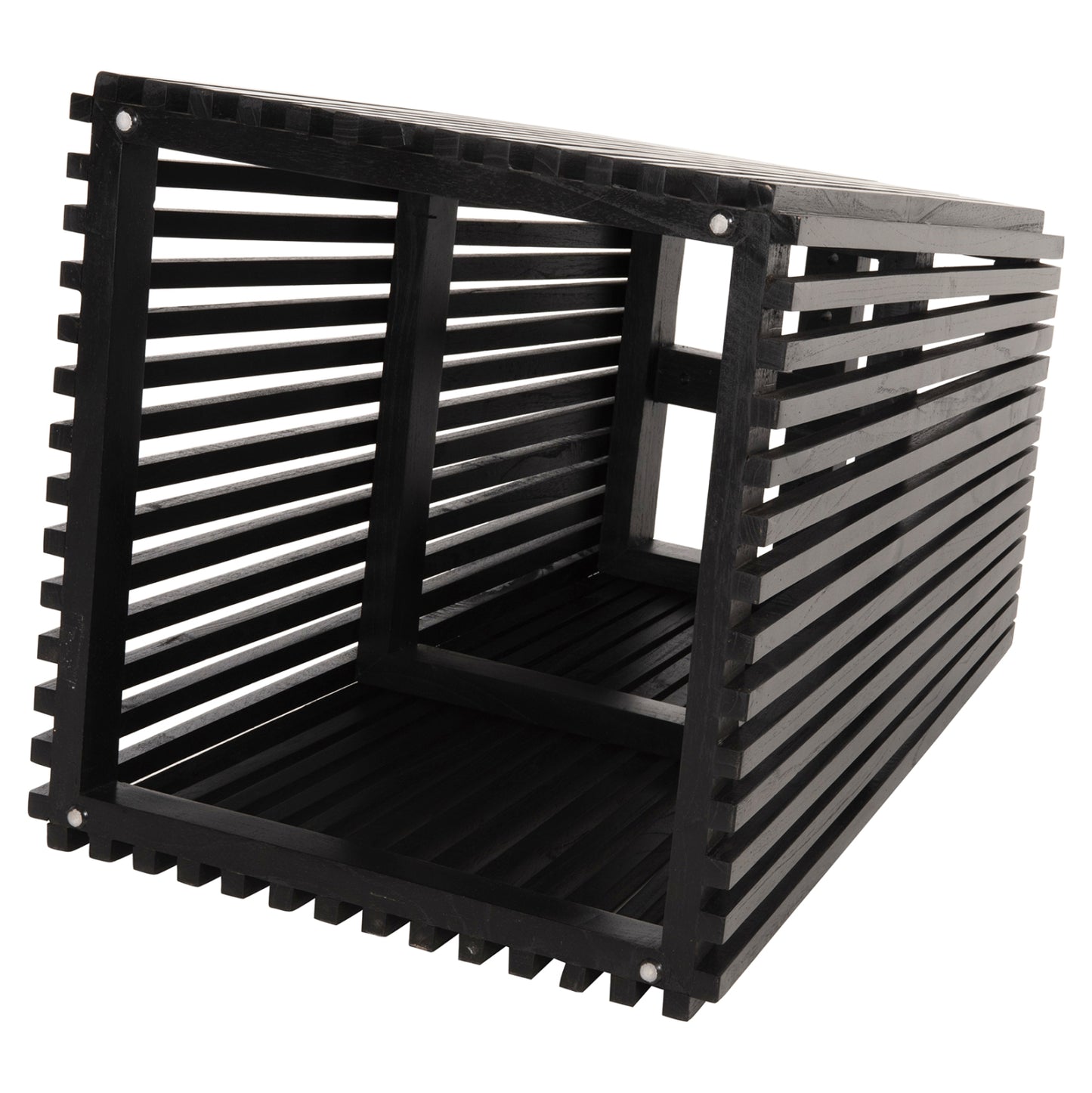 Indoor Table Base Square Frantz Hm9460.02 Indoors-mindi Wood In Black Color 60x60x75hcm.