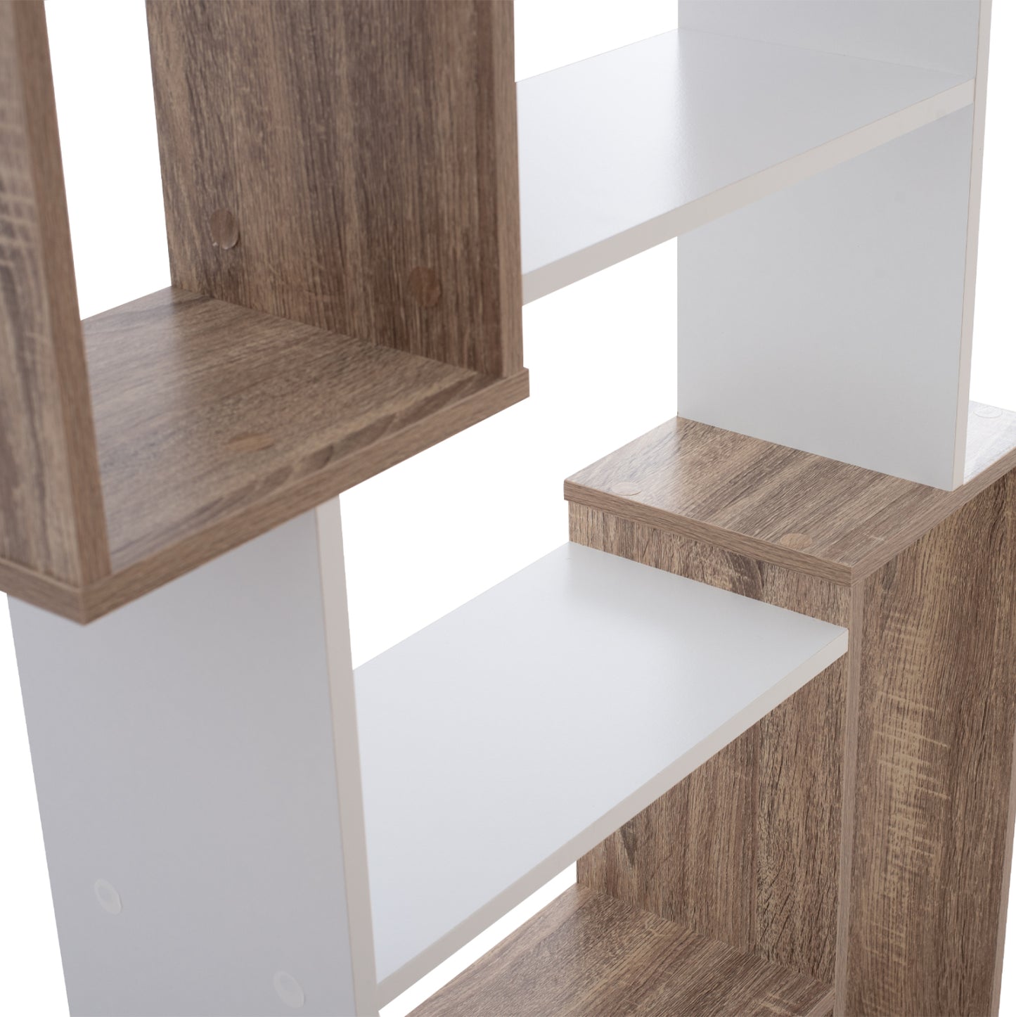Bookcase Shay Hm8768.01 85x22x140 White