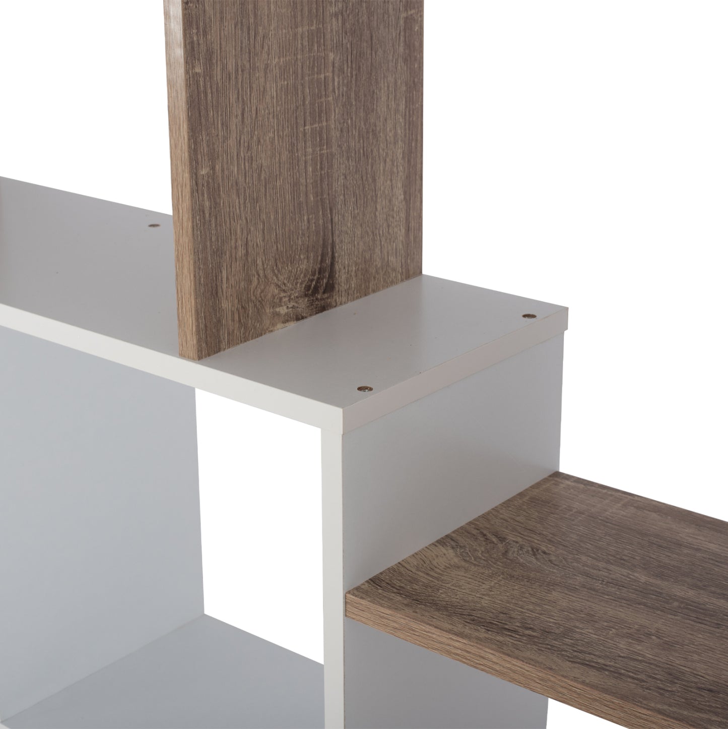 Bookcase Brody Hm8771.01 136x22x136 White