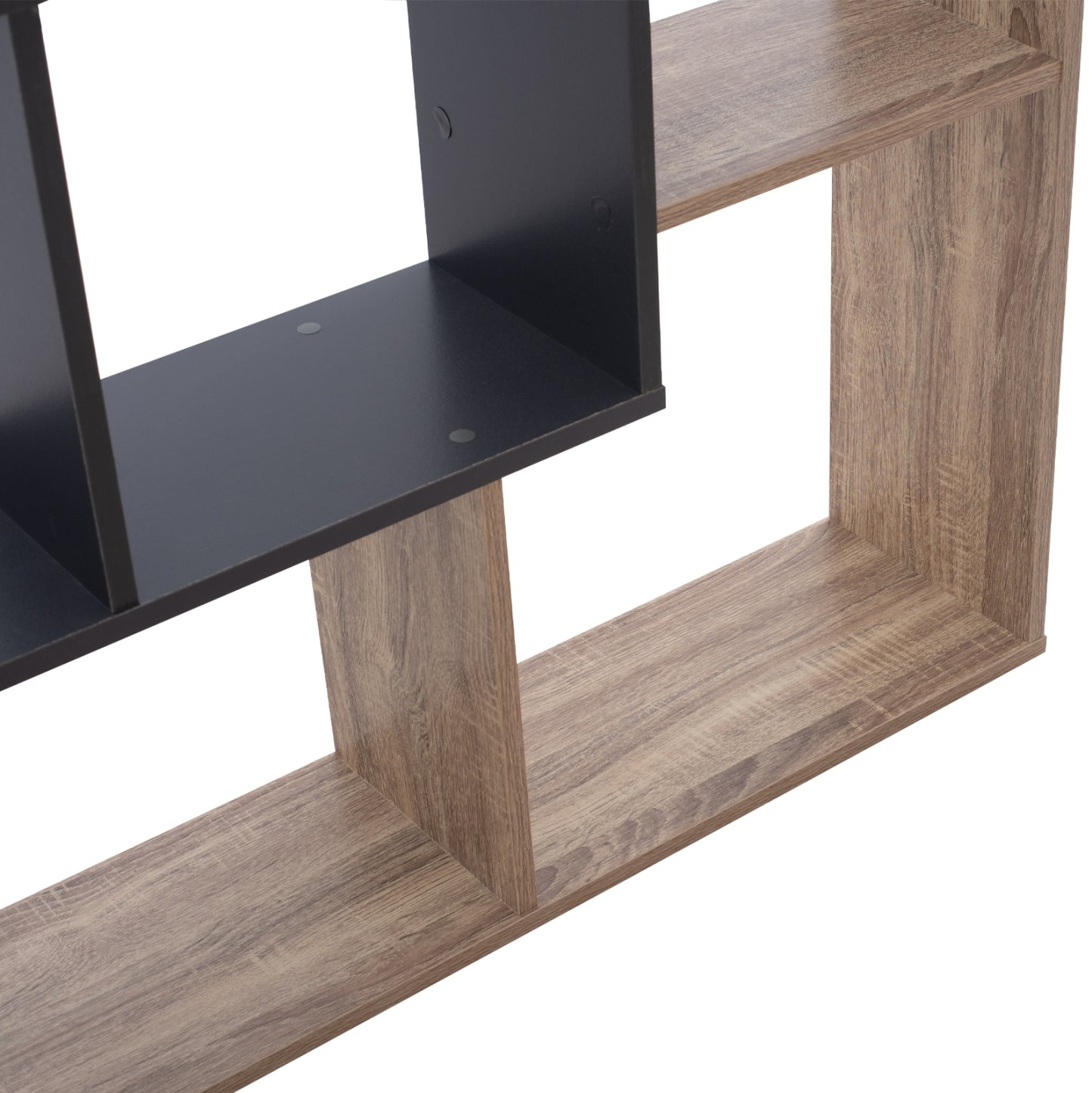 Bookcase Brody Hm8771.02 136x22x136 Gray