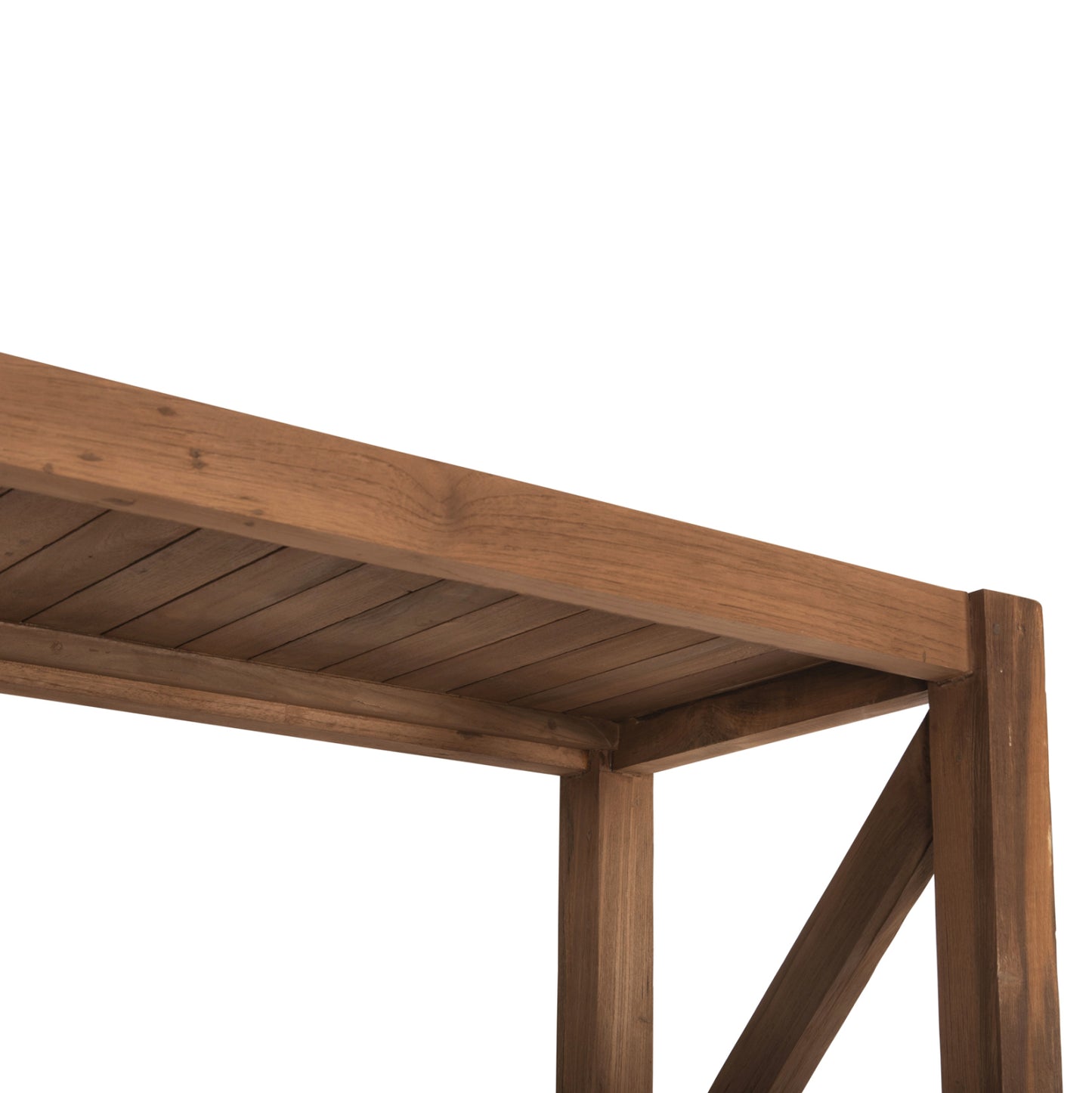 Bookcase Kitaku Hm9798 Recycled Teak In Natural 150x45x200hcm.