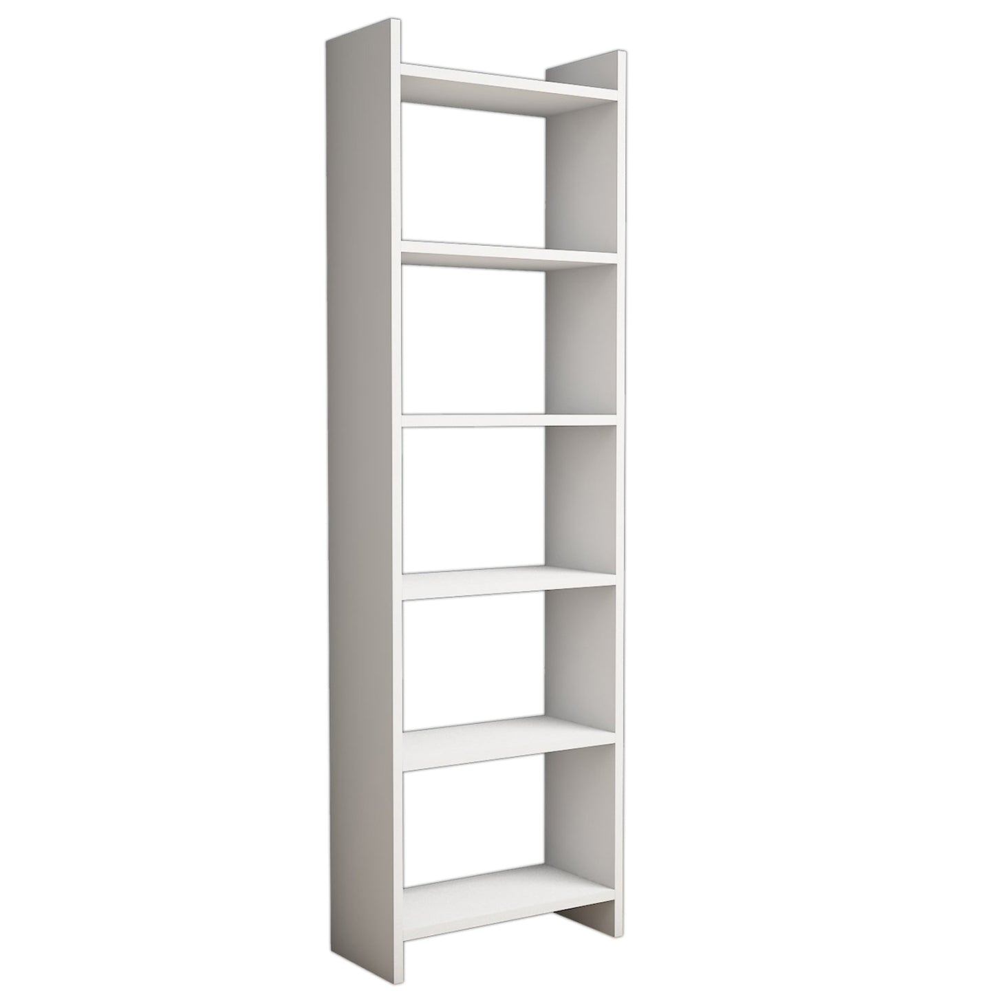 Bookcase Classiker Hm9226.11 Melamine White 48,5x22x160hcm.