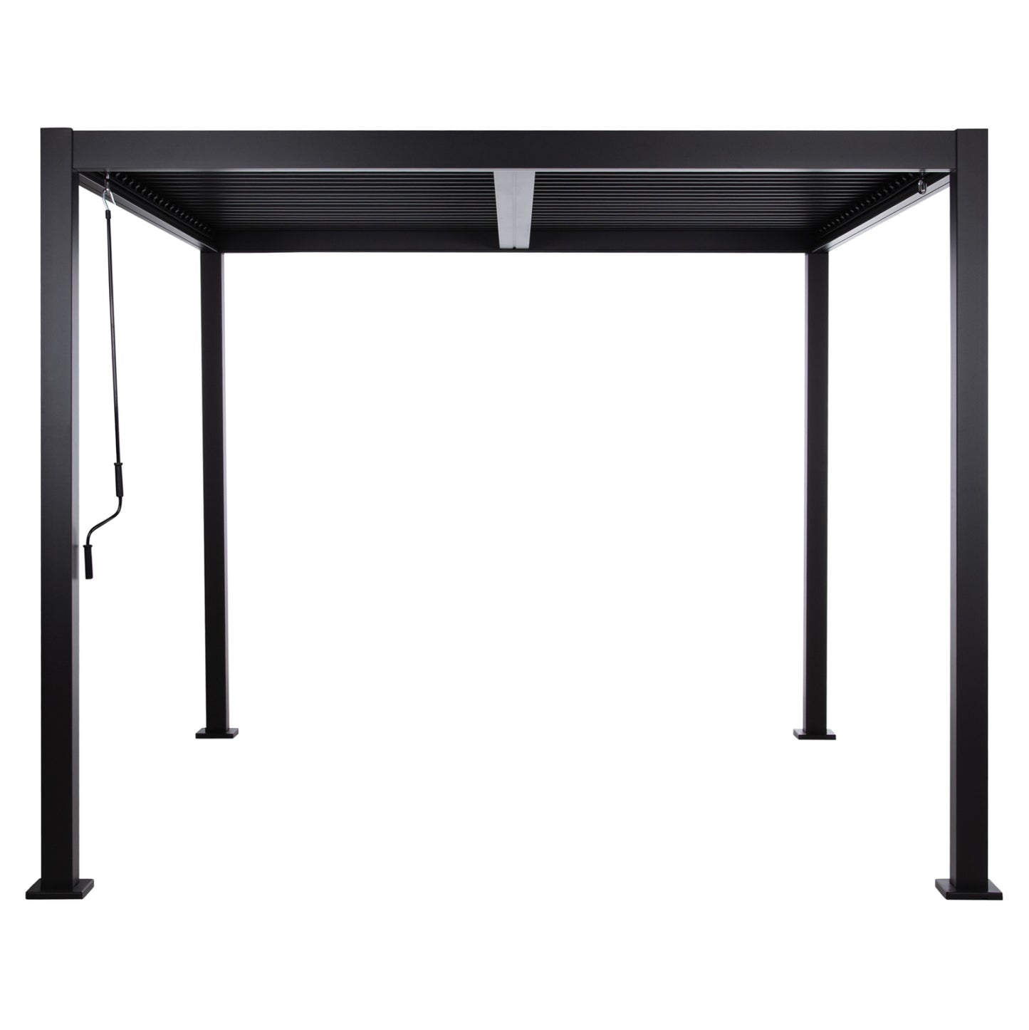Bioclimatic Aluminum Pergola Premium Franio Hm6609.01 Black 300x300x240hcm.