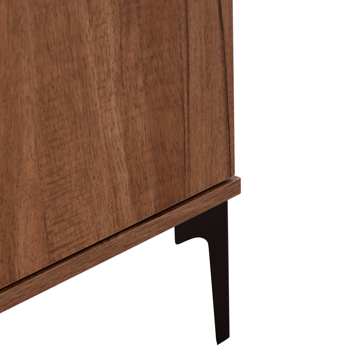 Display Cabinet Series Harry Hm18011.01 Melamine In Natural Wood Color-black 90x40x185hcm.