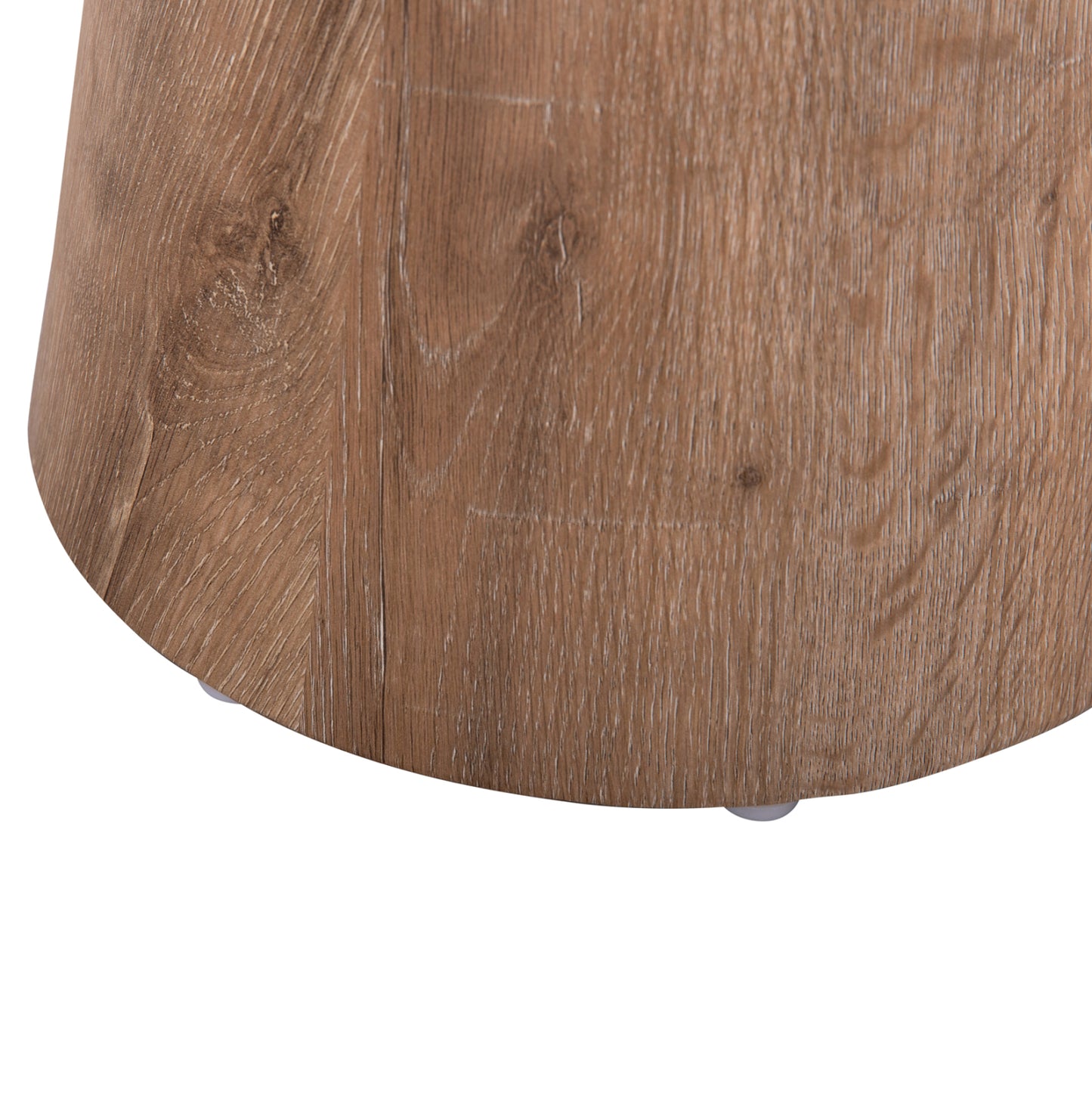 Side Table Karan Hm18029 Mdf In Natural Wood Color Φ45x56,5hcm