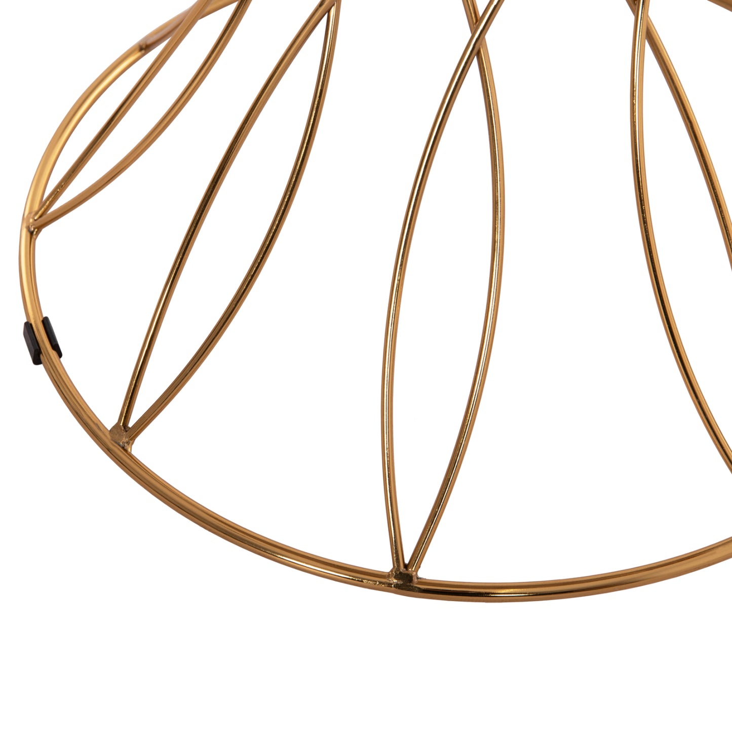 Side Table Rudy Hm18037.01 Ceramic Top In White-metal In Glossy Gold Φ45x48,5hcm.
