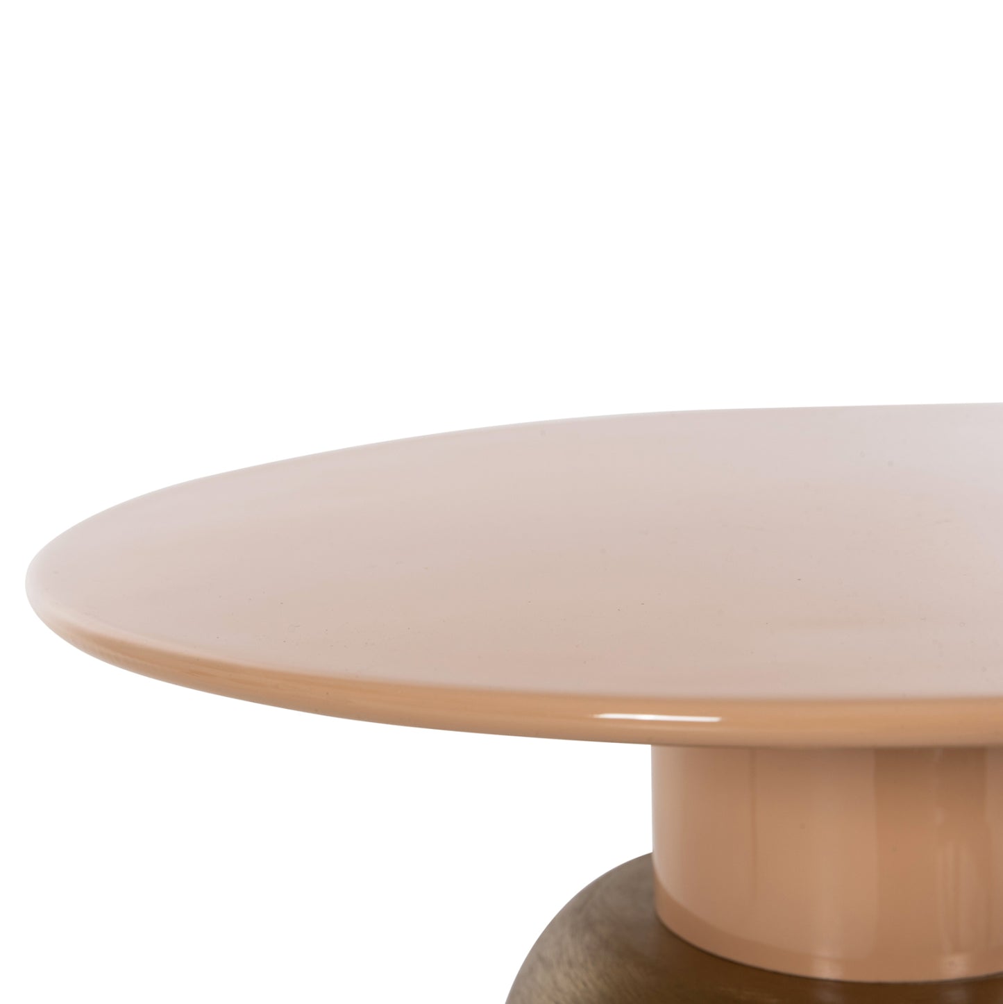 Side Table Patna Hm4235.08 Metal In Warm Pink(salmon)-gold Φ40,5x43hcm.