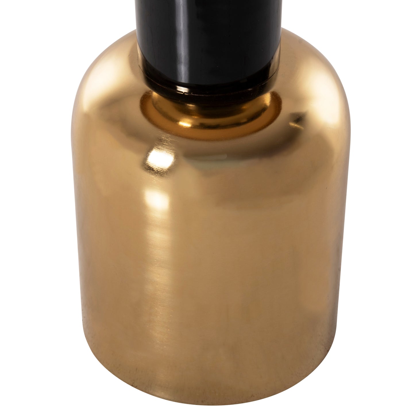 Side Table Surat Hm4236.04 Metal In Black-gold Φ50,5x59,5hcm.
