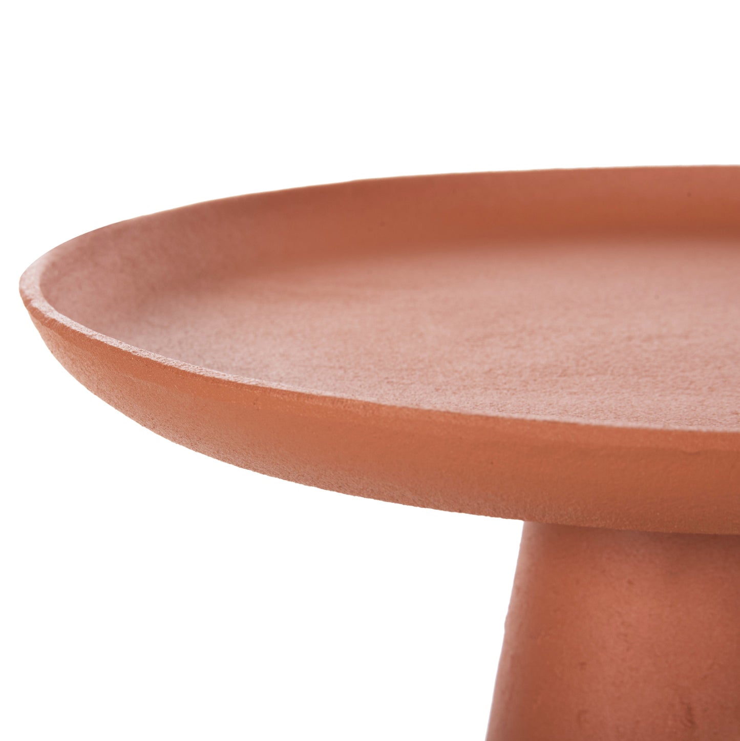 Side Table Delcon Hm4247.06 Metal In Orange Φ39,5x47hcm.