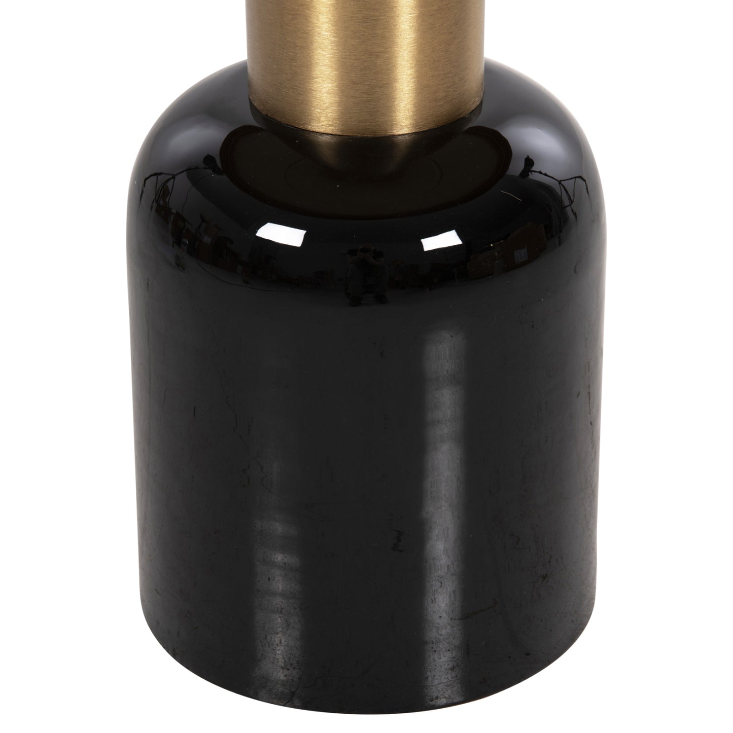 Side Table Erode Hm4248.01 Metal In Black-gold-cherry Red Φ50,5x50hcm.