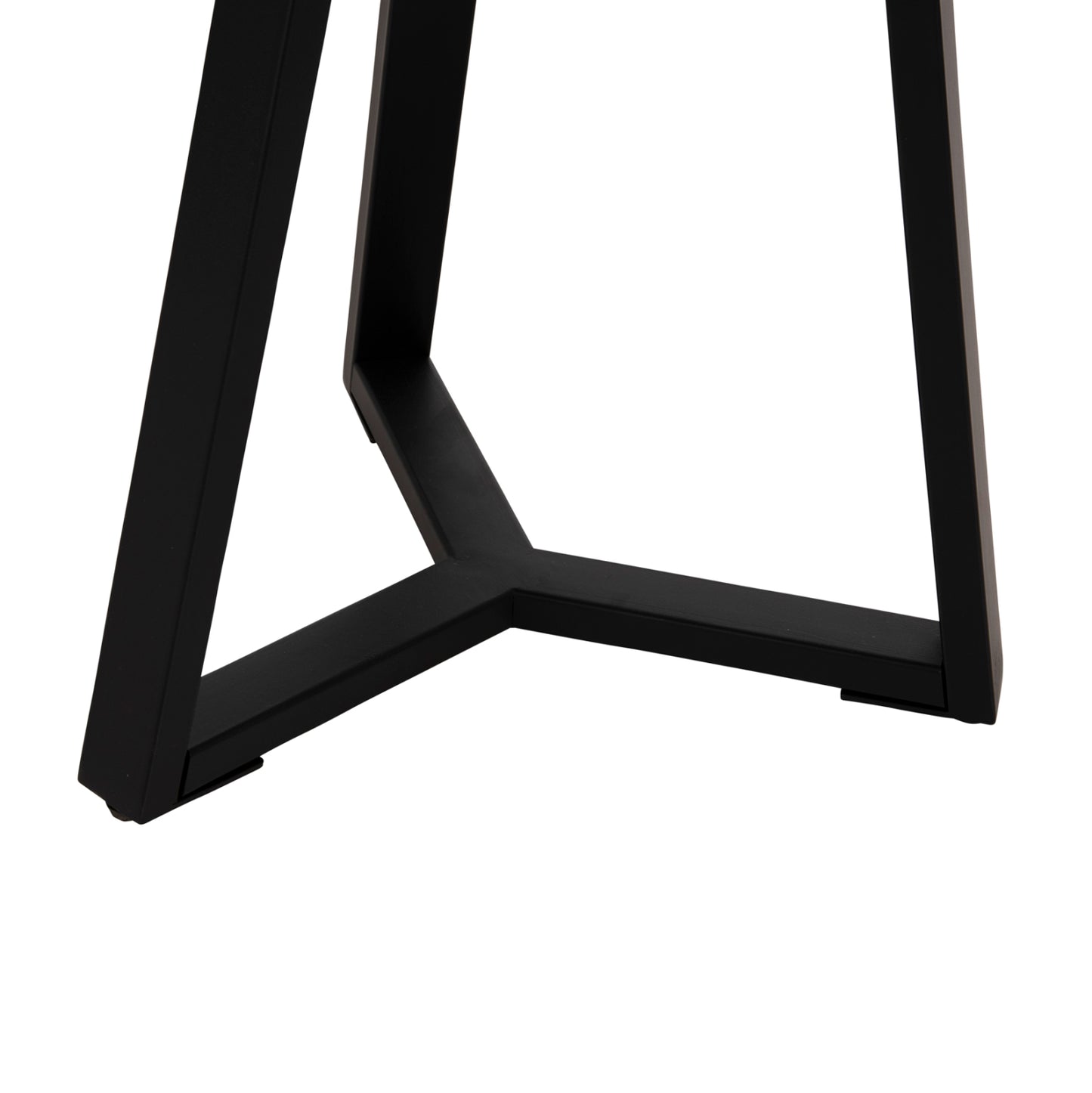 Side Table Hm9587.01 Mdf Black Marble-black Metal Base Φ45x55hcm.