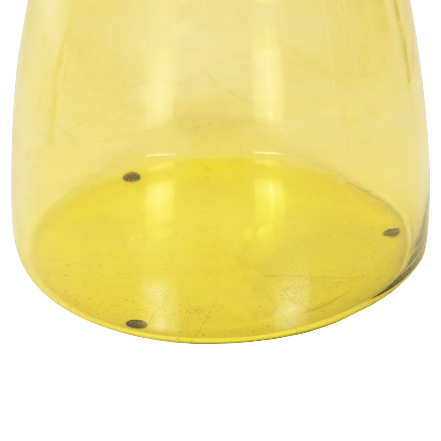Side Table Rane Hm9731 Light Green Glass Base-metal Top In Gold Φ36x47hcm.