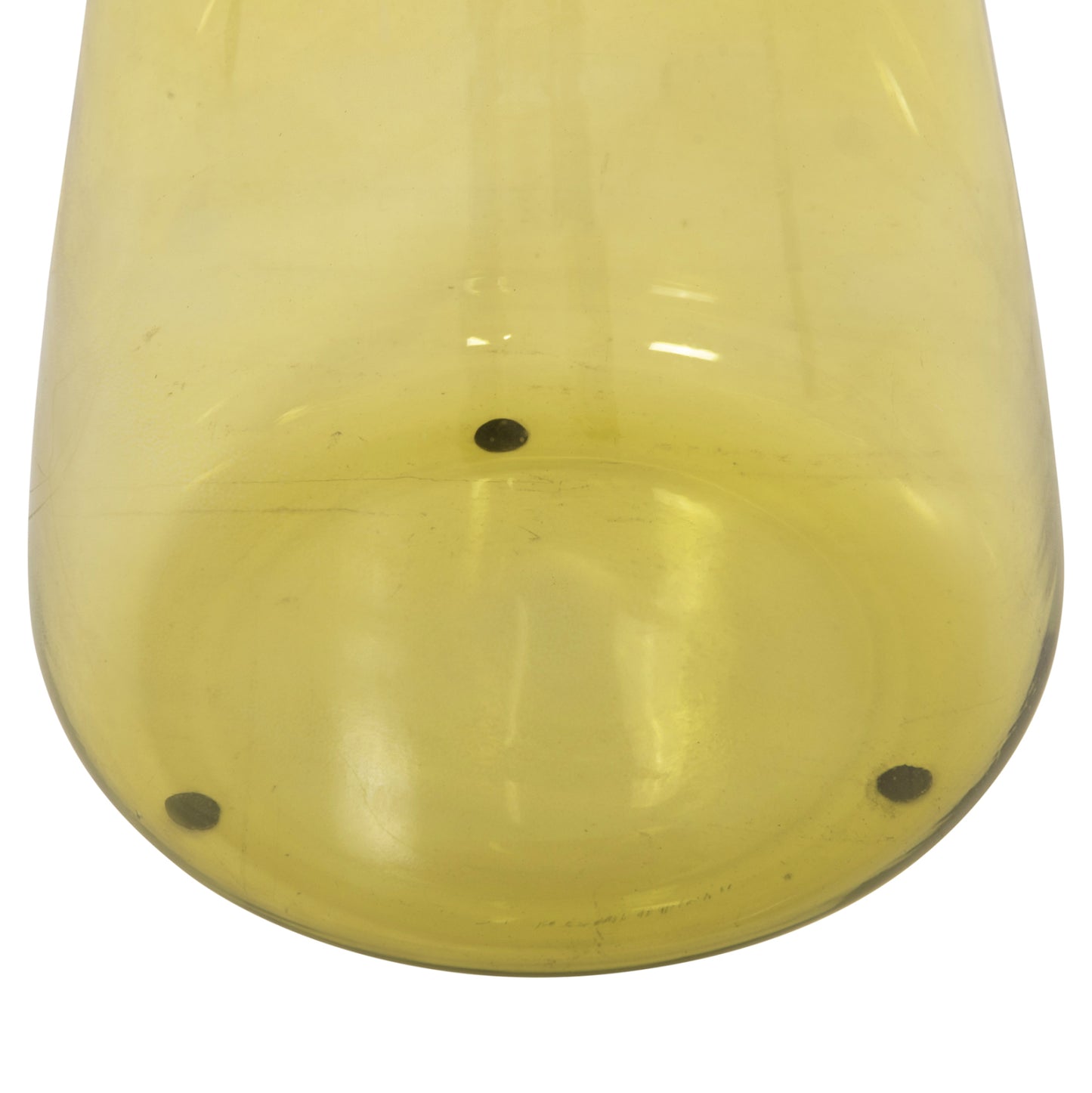 Side Table Valery Hm9732 Light Green Glass Base-metal Top In Gold Φ39,5x52hcm.