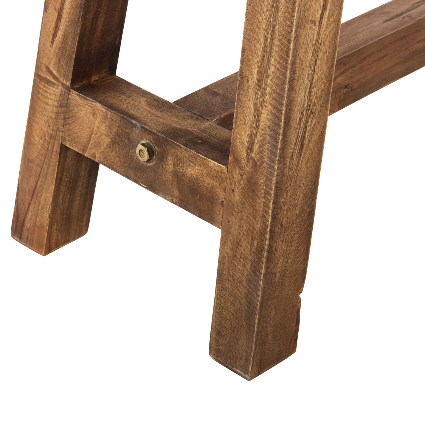 Side Table Ranch Hm9752 Mahogany Wood In Natural Color 90x25x45hcm.