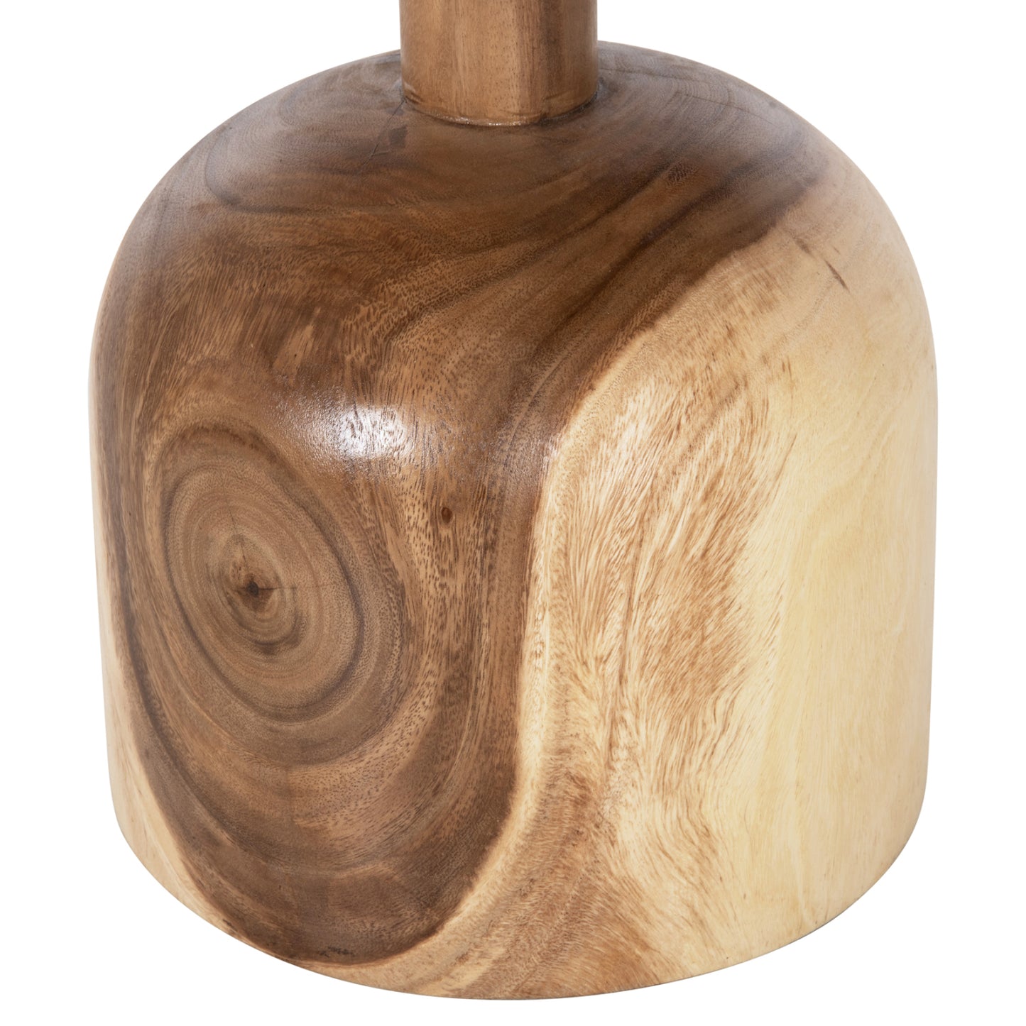 Side Table Round Pumbe-s Hm9892 Solid Suar Wood In Natural Color Φ39,5x40hcm.