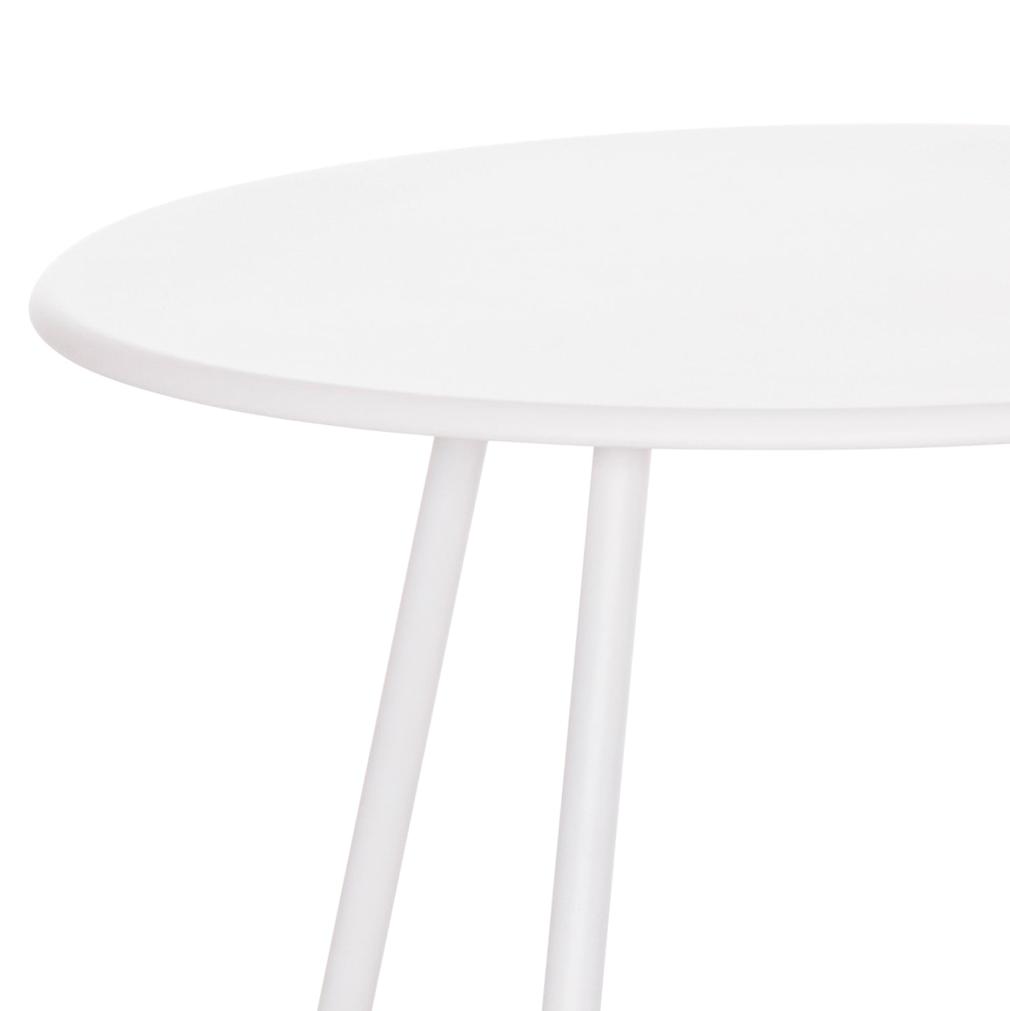 Side Table Round Sammon Hm6271.02 Metal In White Color Φ45x50hcm.