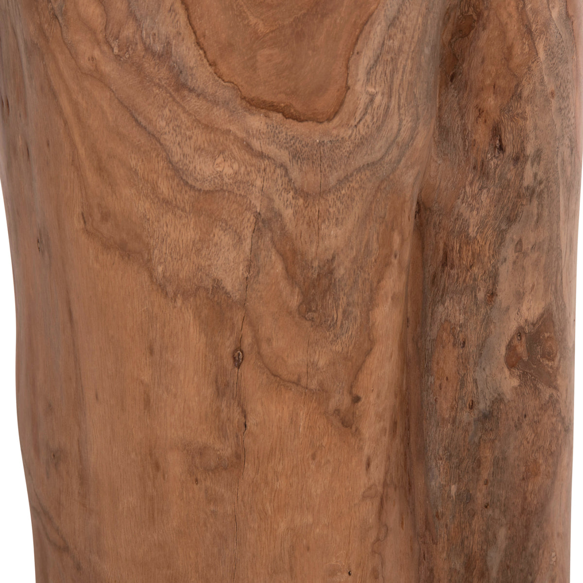Side Table/stool Tronco Hm9374.21 Teak Wood--natural Color Φ30x45hcm.