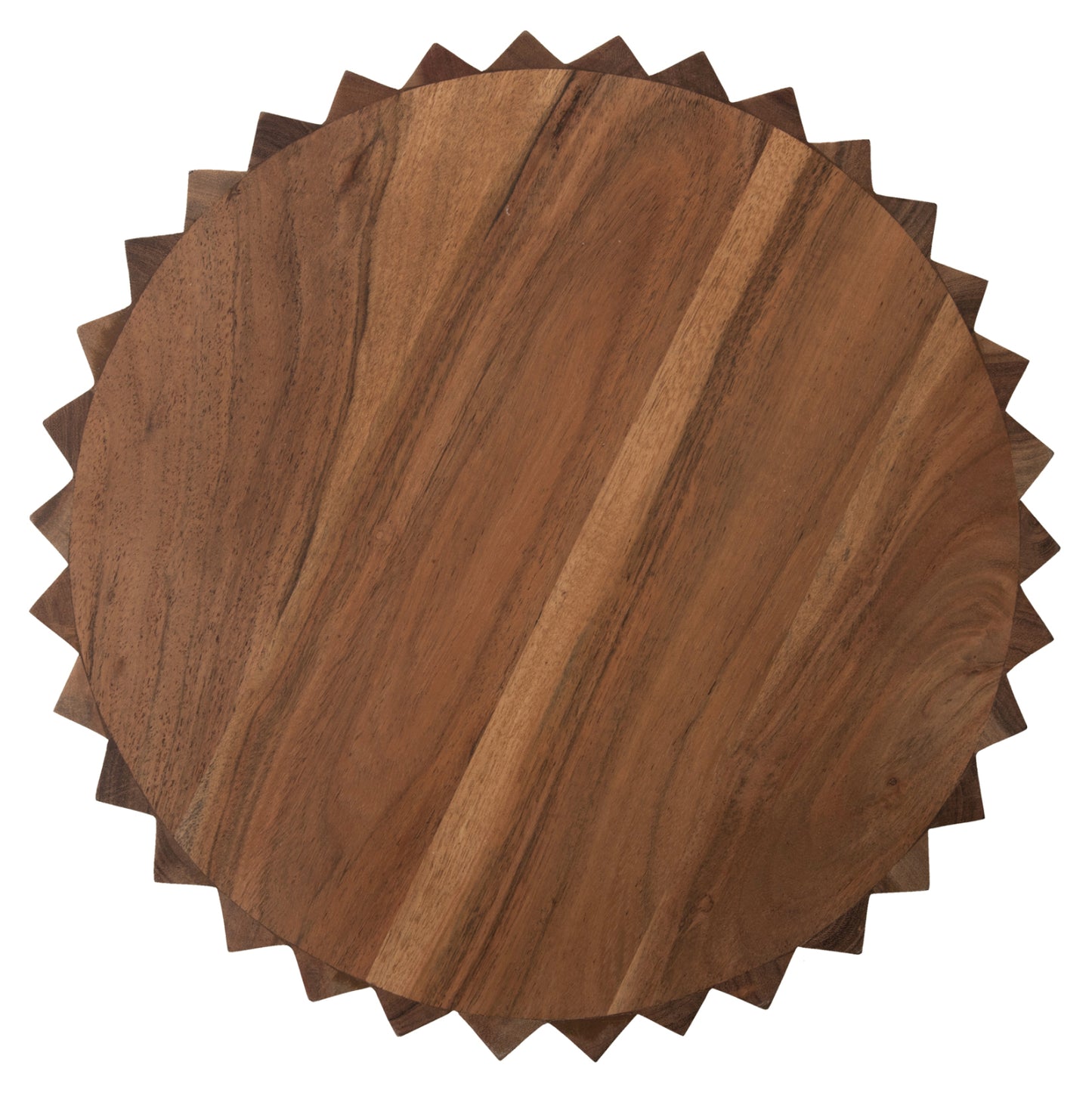Side Table Round Sedge Hm9696 Solid Acacia-natural Color Φ40x50hcm.