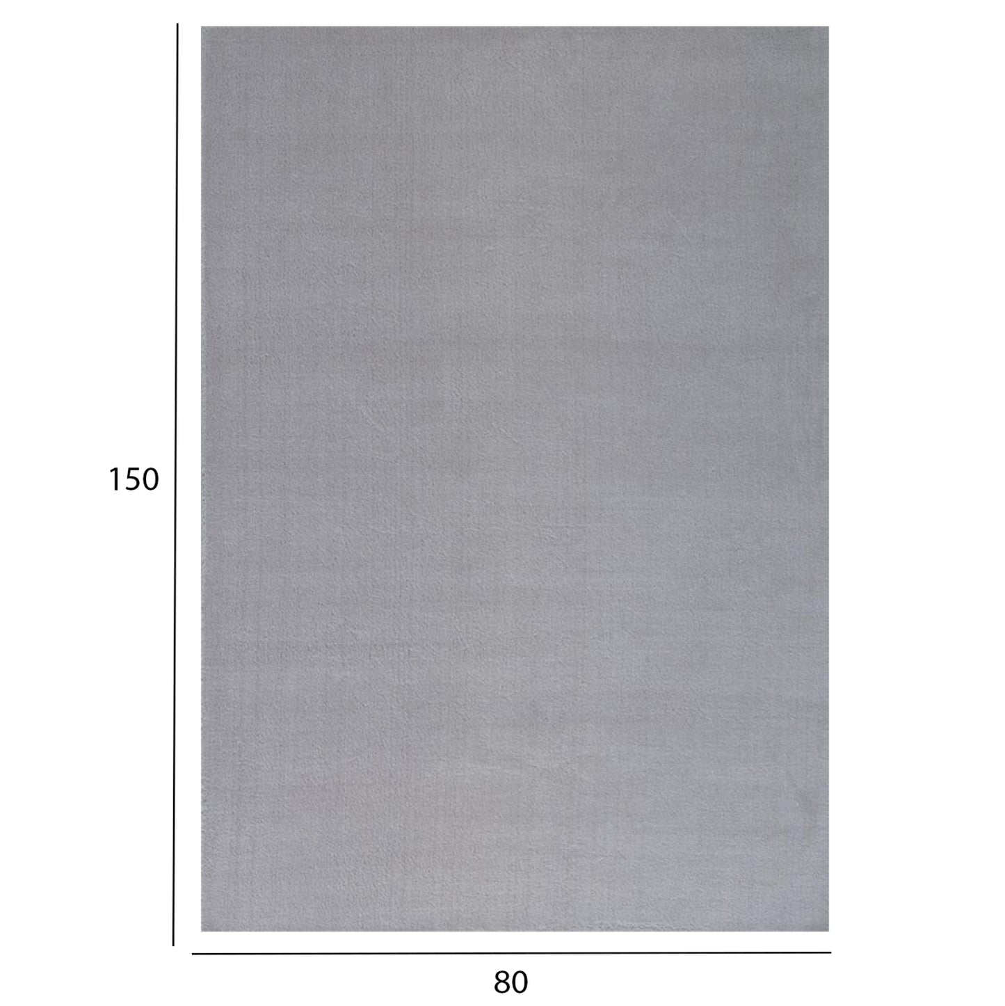 Hm7672.02 80Χ150cm, Light Grey Carpet, With Fringes