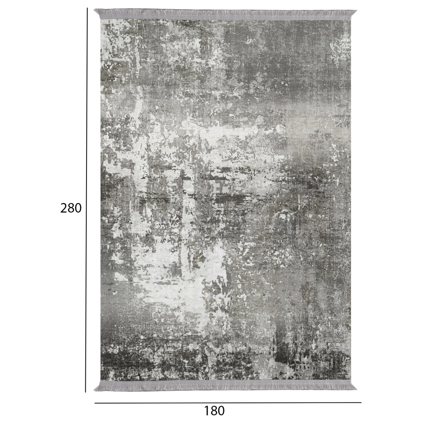 Living Room Carpet Josiane Hm7723.06 Grey 180x280cm