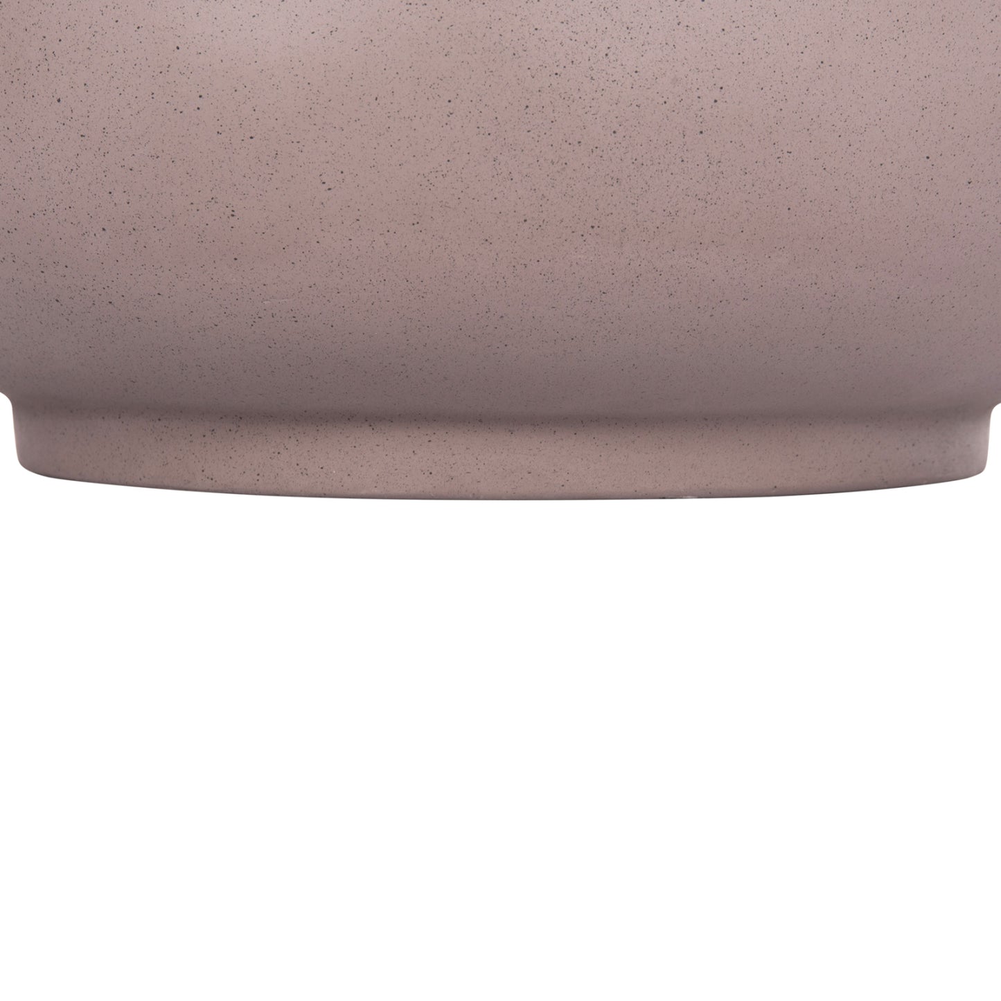 Decorative Floor Vase Linter Hm4662.05l Fiber Cement In Matte Grey--teak Wood Φ41x47hcm.