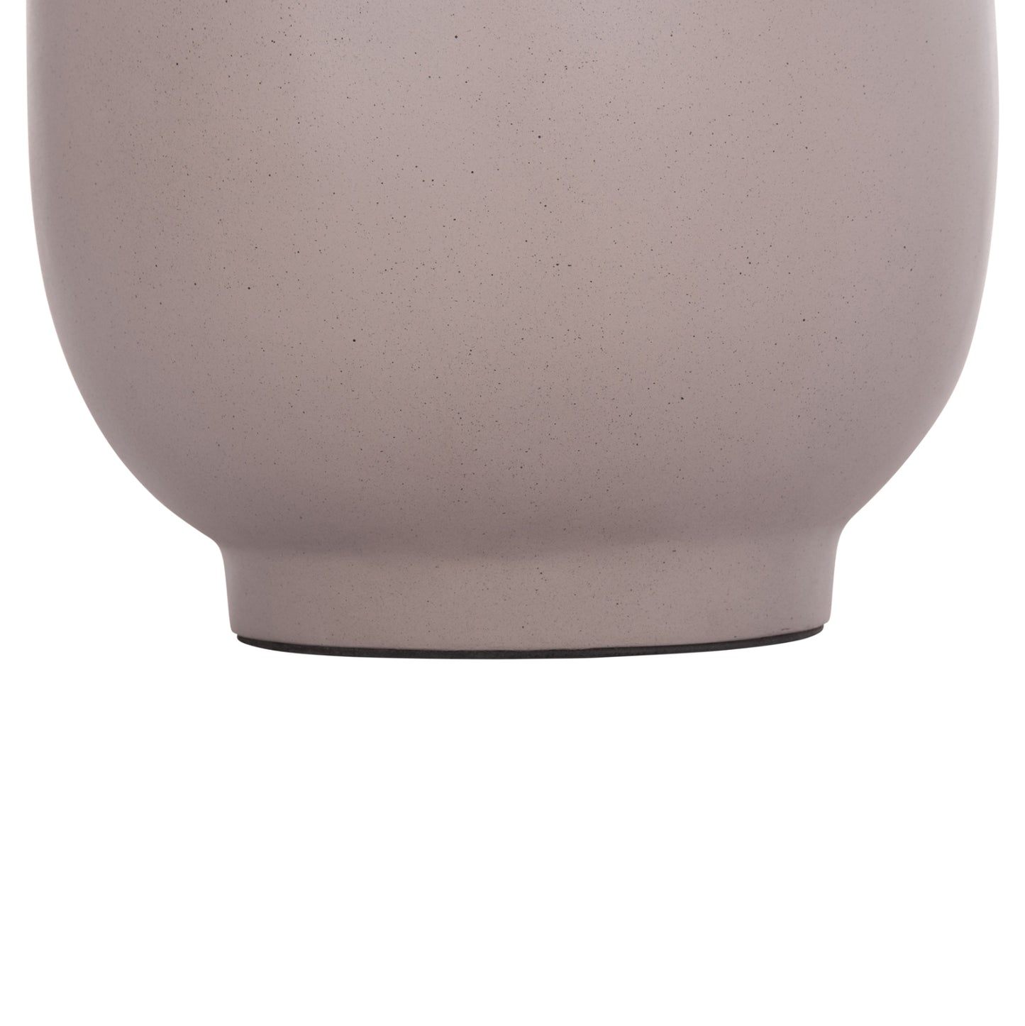 Decorative Floor Vase Linter Hm4662.05s Fiber Cement In Grey Matte--teak Wood Φ34x60hcm.