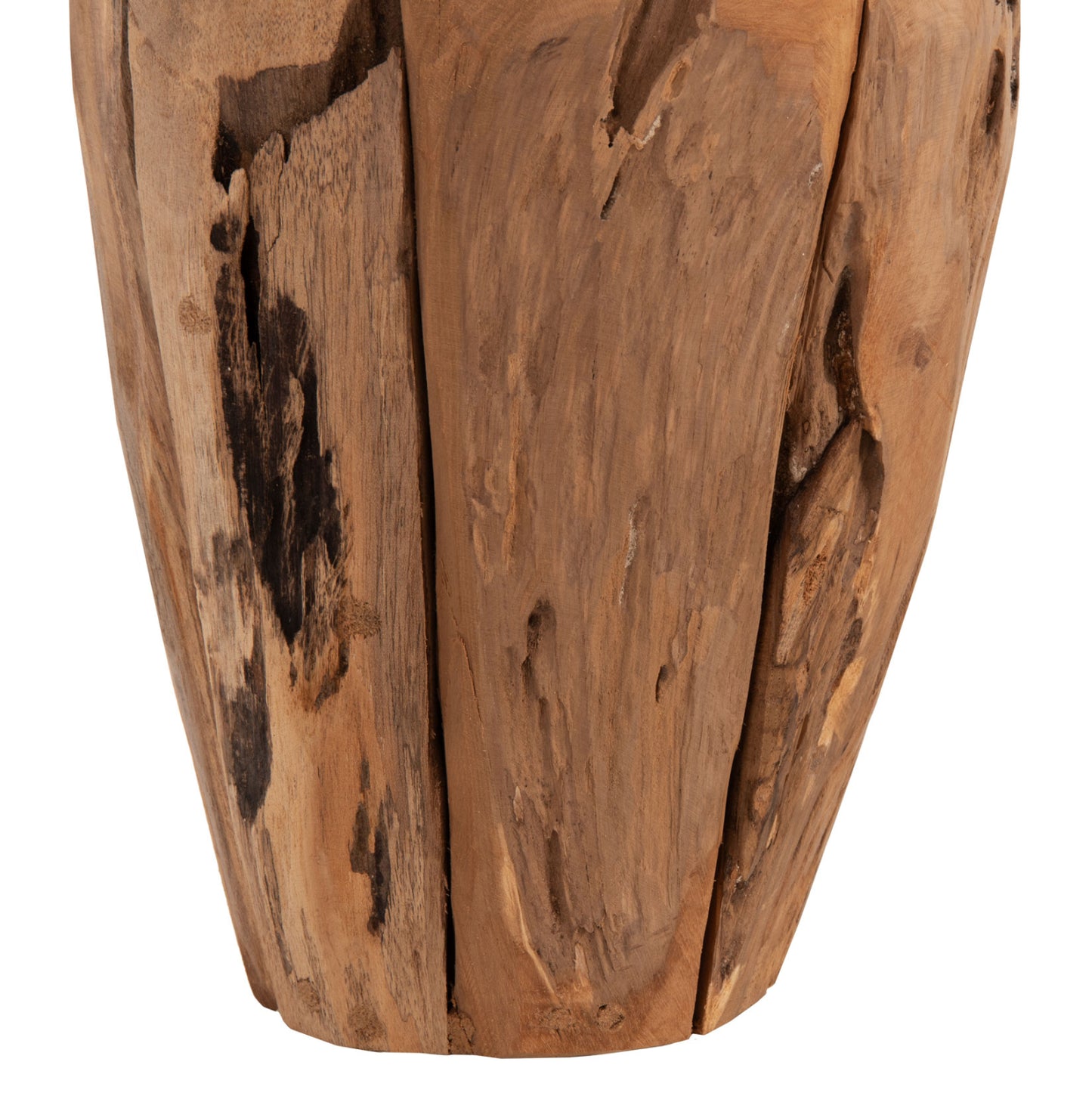 Decorative Vase Hm7917 Recycled Pieces Of Teak Wood In Natural Color Φ15x30hcm.