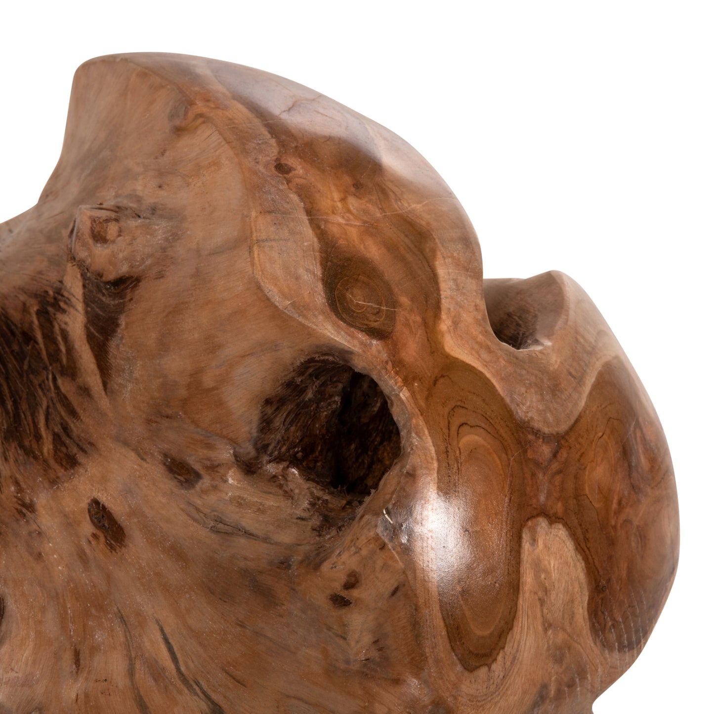Floor Decoration Clem Hm9654 Sphere Made Of Solid Teak Wood-small Size Φ30cm.