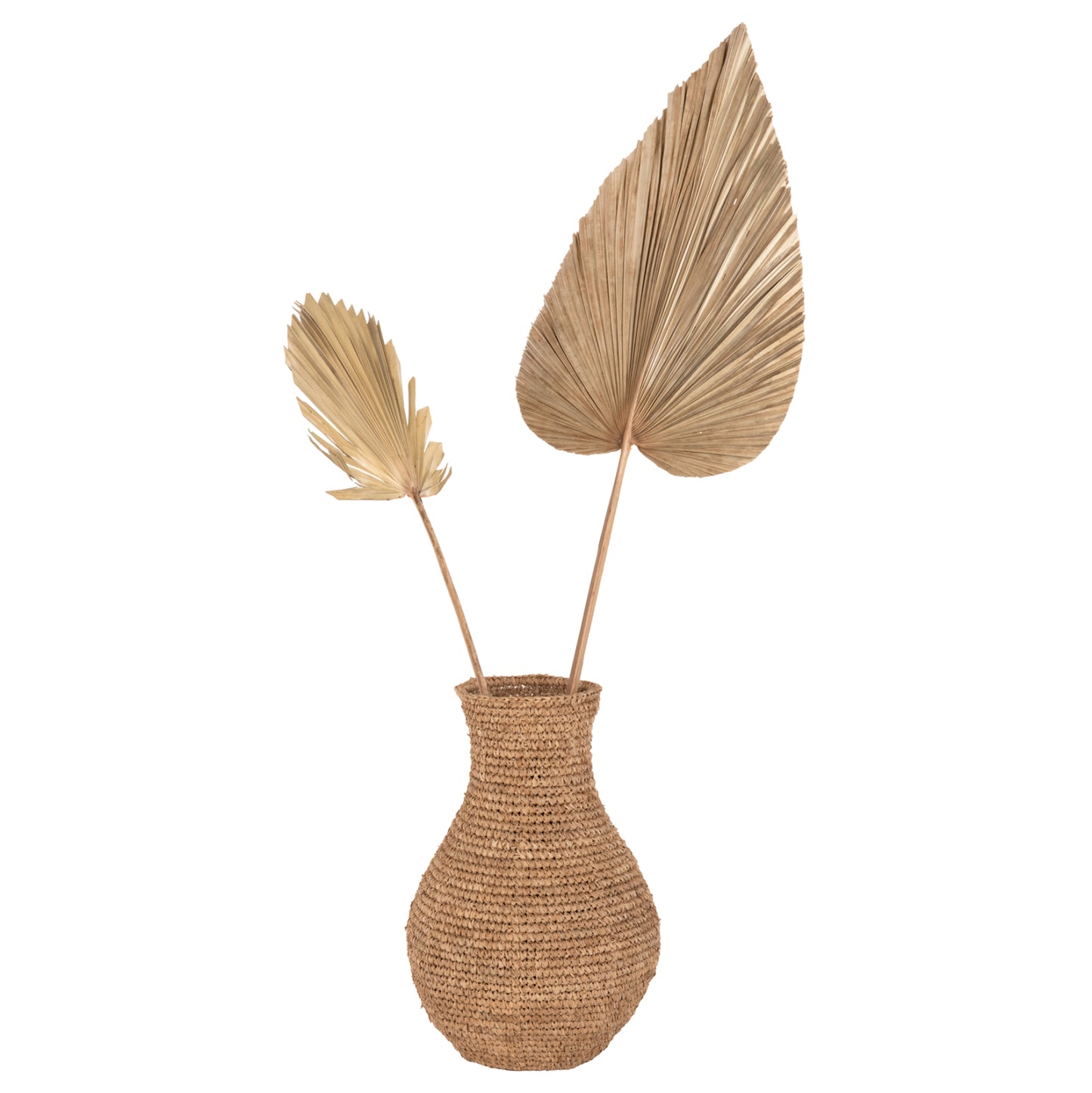 Wall Decor Hm7876 Dried Palm Leaf In Natural Color 30x102x3 Cm.