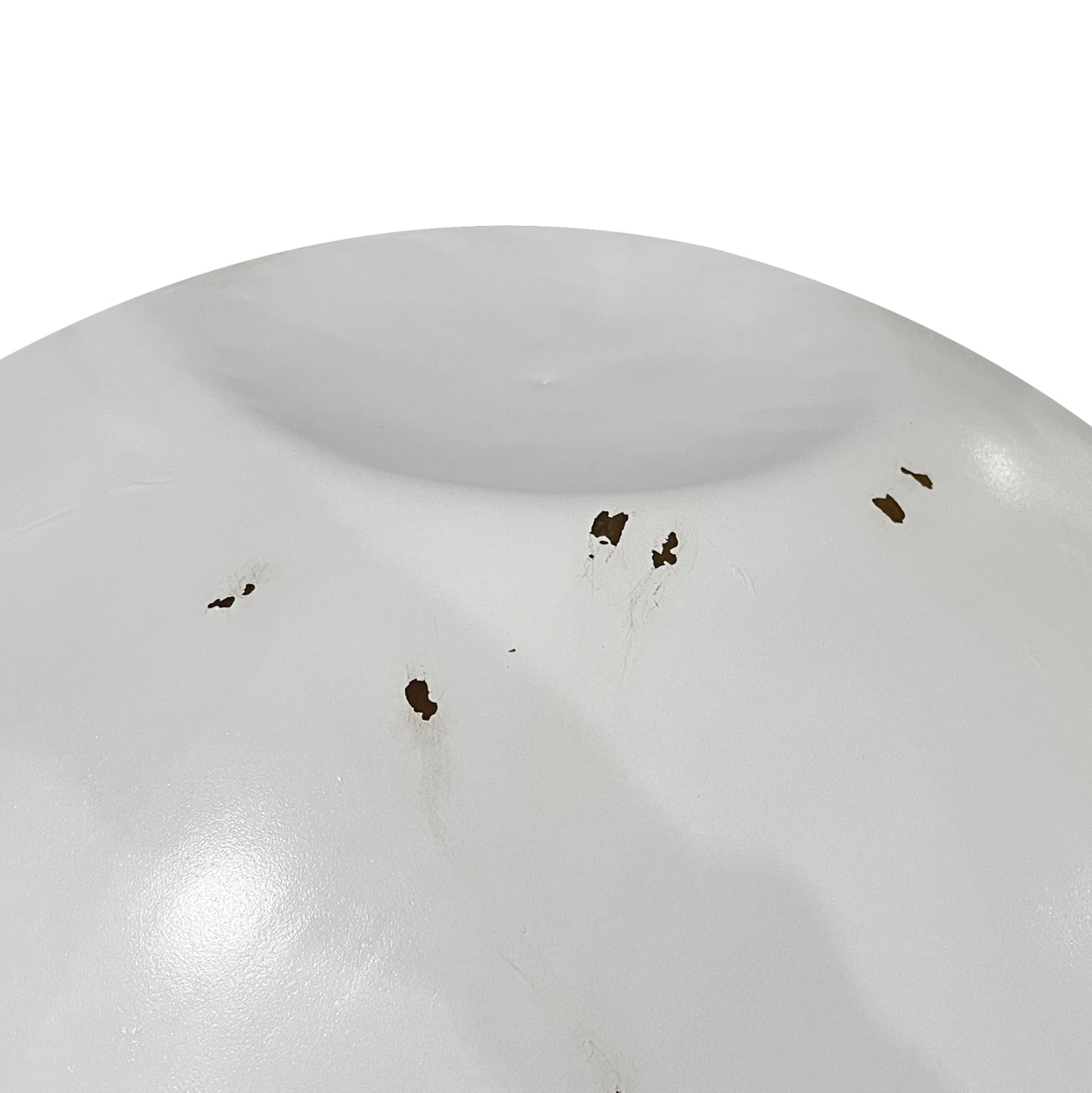 Round Coffee Table Bowl Hm8717.23 White With Acacia Wood Top Φ91x38,5hcm. Β'rated