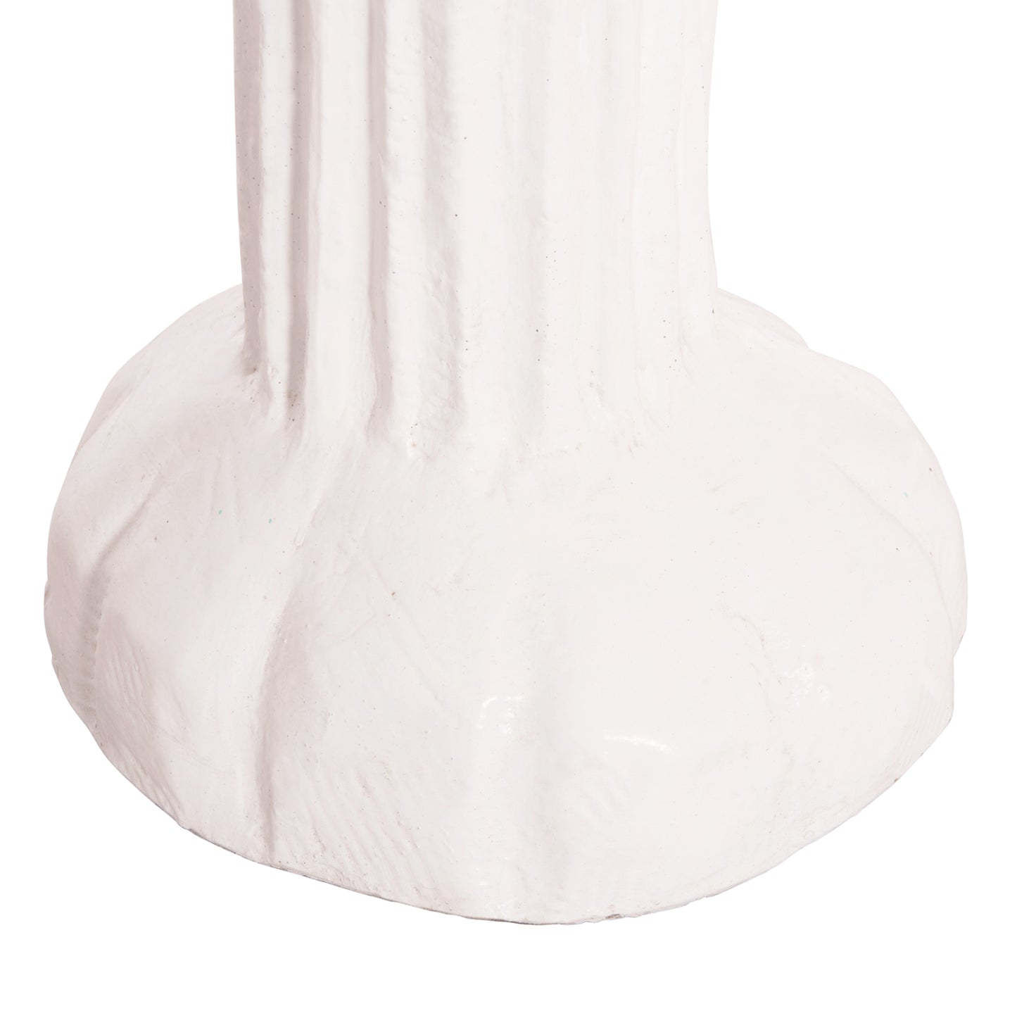 Decorative Floor Standing Cactus Hm4386.02m Plaster In White 54x34x103hcm.