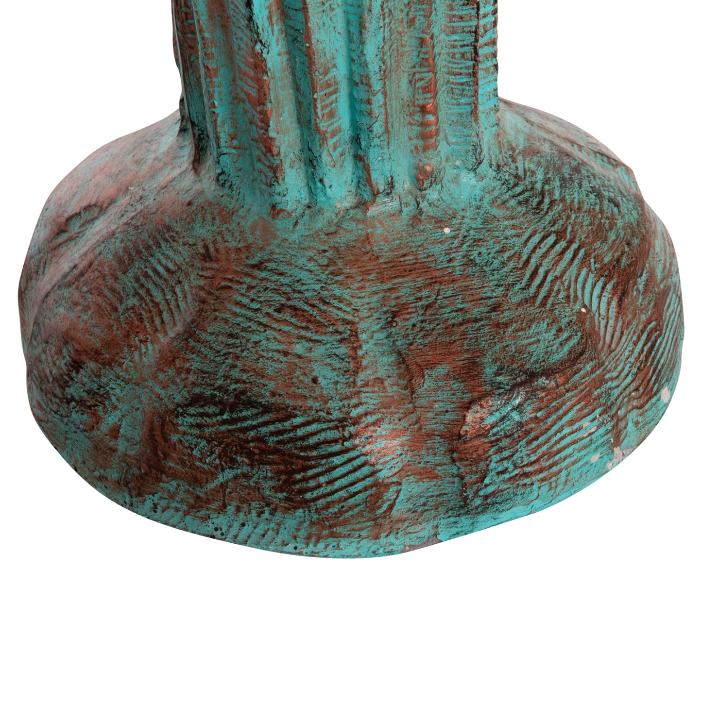 Decorative Floor Standing Cactus Hm4386.03l Plaster In Turquoise 63x37x150hcm.