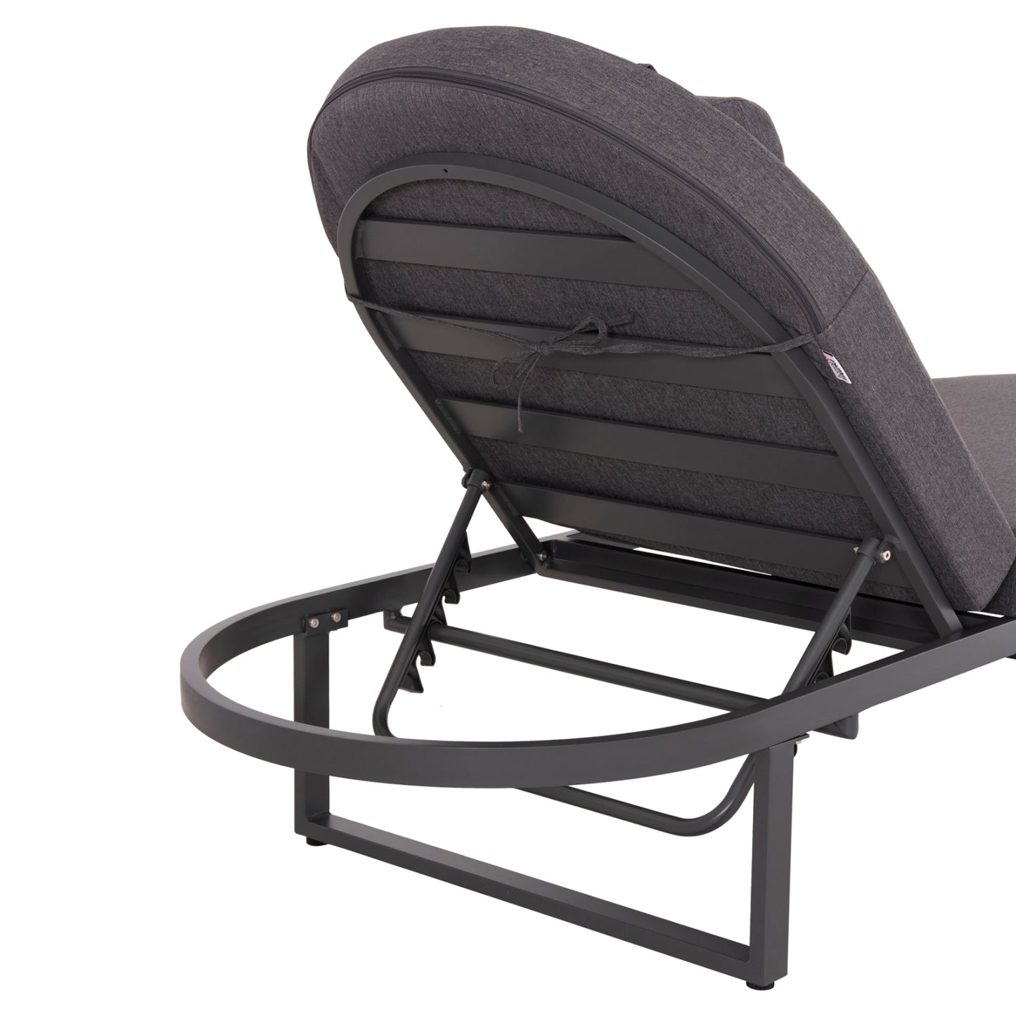 Professional Sunlounger Mallow Hm10715.03 Dark Grey Aluminum & Cushion 198x71x40,5-103hcm.