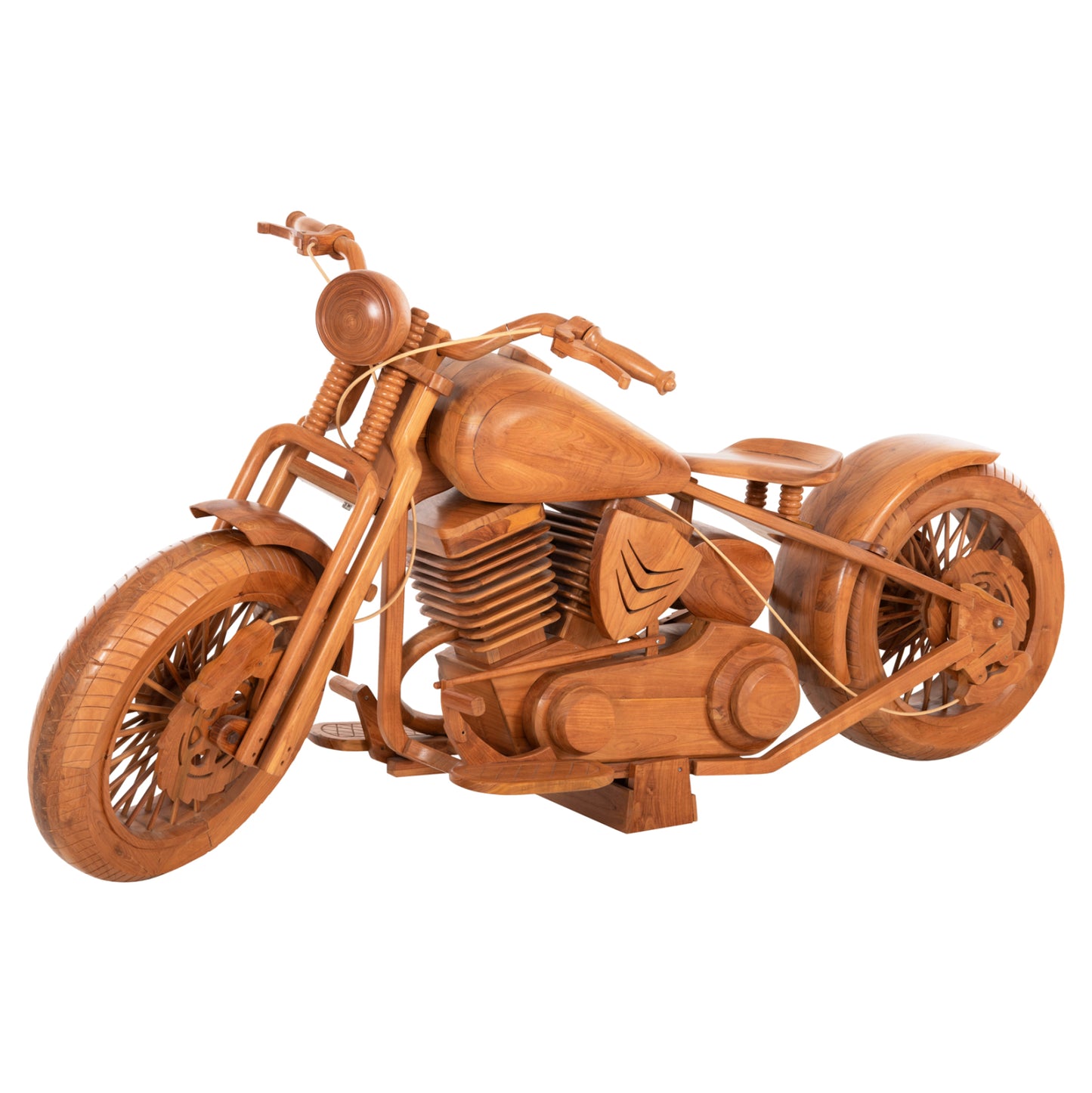 Decorative Floor Motorbike Cycle Hm4389 Teak Wood 220x88x102hcm.