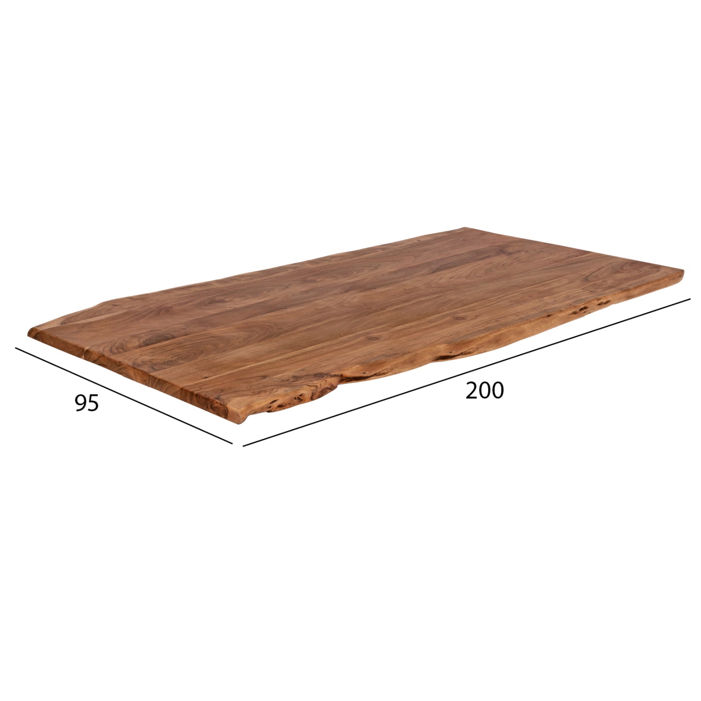 Table's Desktop 200x95x4 Hm8506.11 From Solid Acacia Wood
