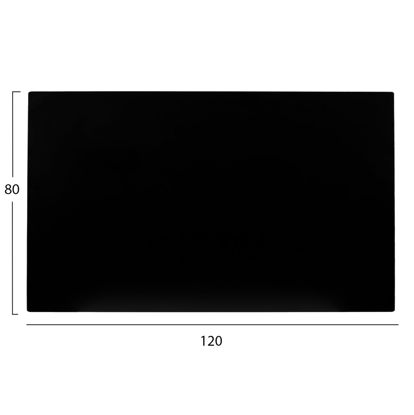 Hpl Tabletop Hm5840.21 Rectangular In Black 120x80cm.