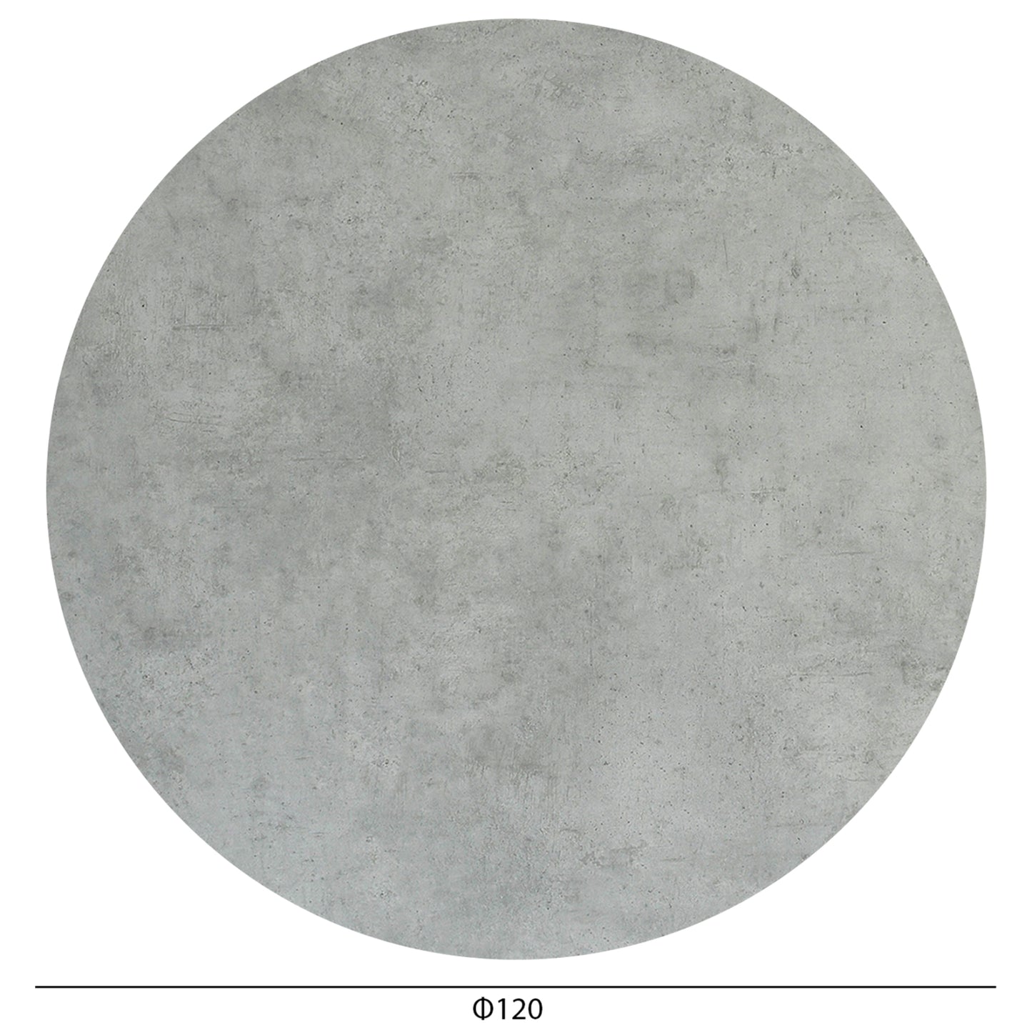 Hpl Tabletop Hm6351.32 Round In Cement Φ120cm.