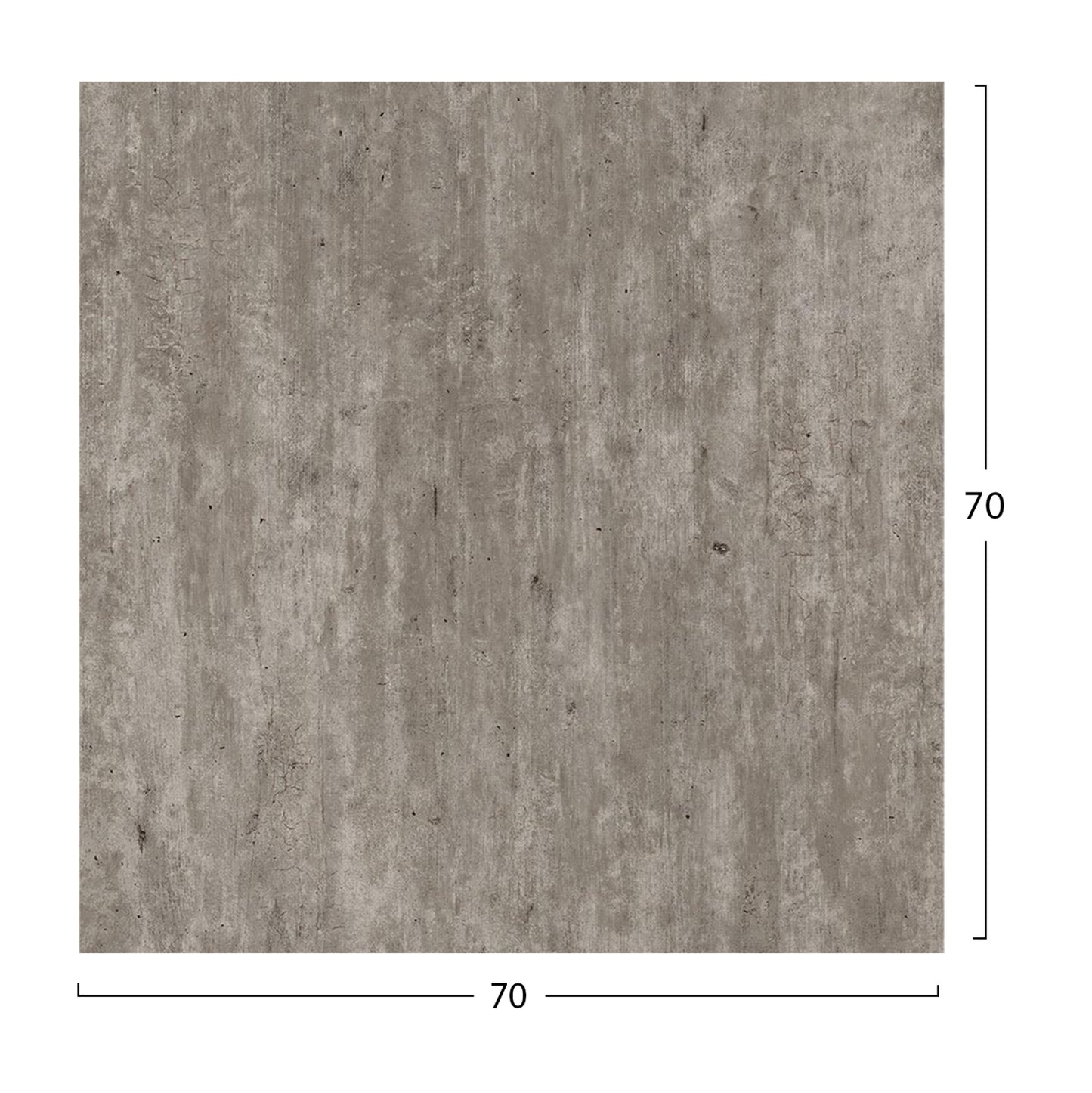 Square Hpl Tabletop Hm5838.37 Concrete 70x70cm.