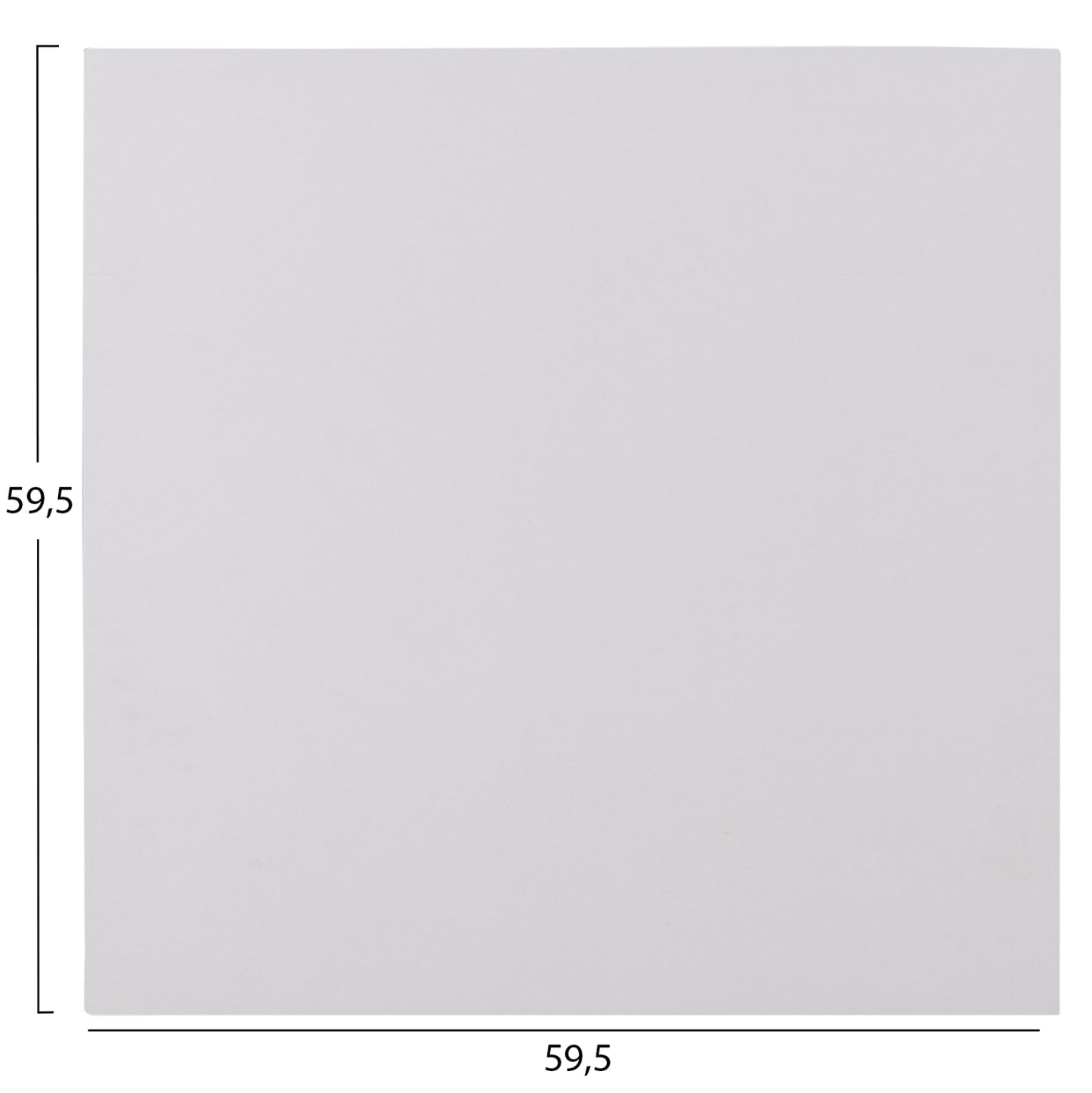 Square Hpl Tabletop Hm6363.02 Compact White 59.5Χ59.5Χ1.5cm.