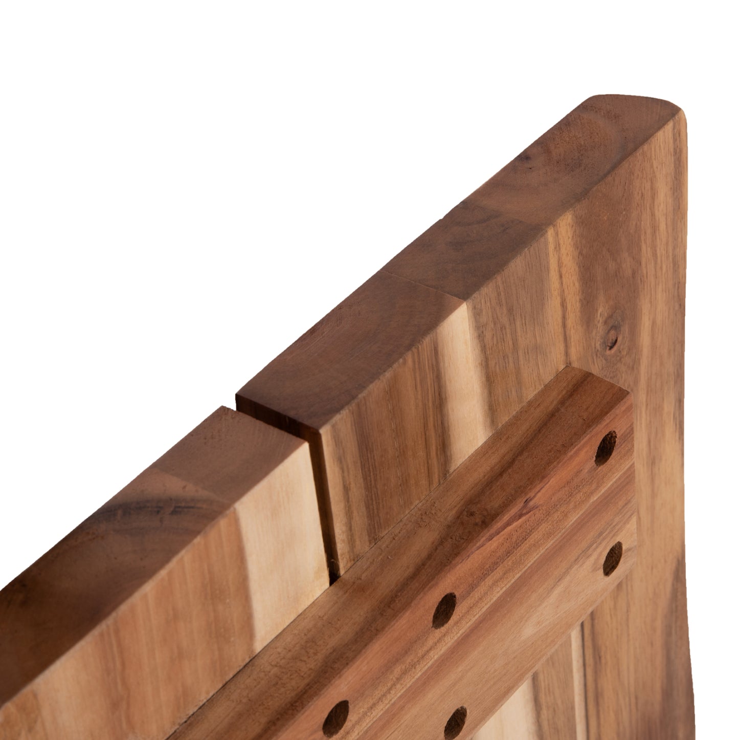 Tabletop Rectangular Hm6303.01 Solid Acacia Wood In Natural Color--200x100x3.5 (thickness)cm.